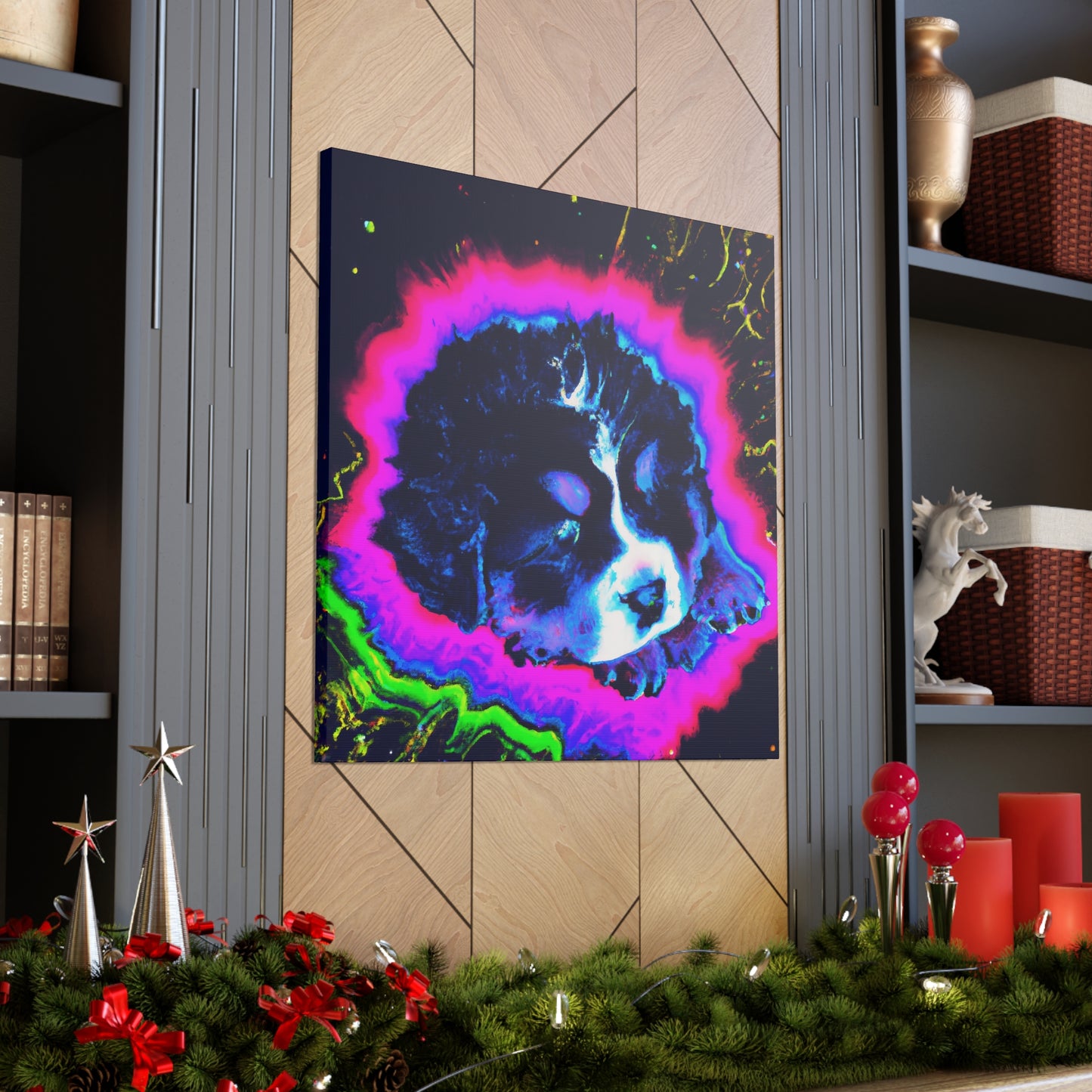 Viscountess Ariadne the Splendid - Bernese Mountain Dog - Canvas