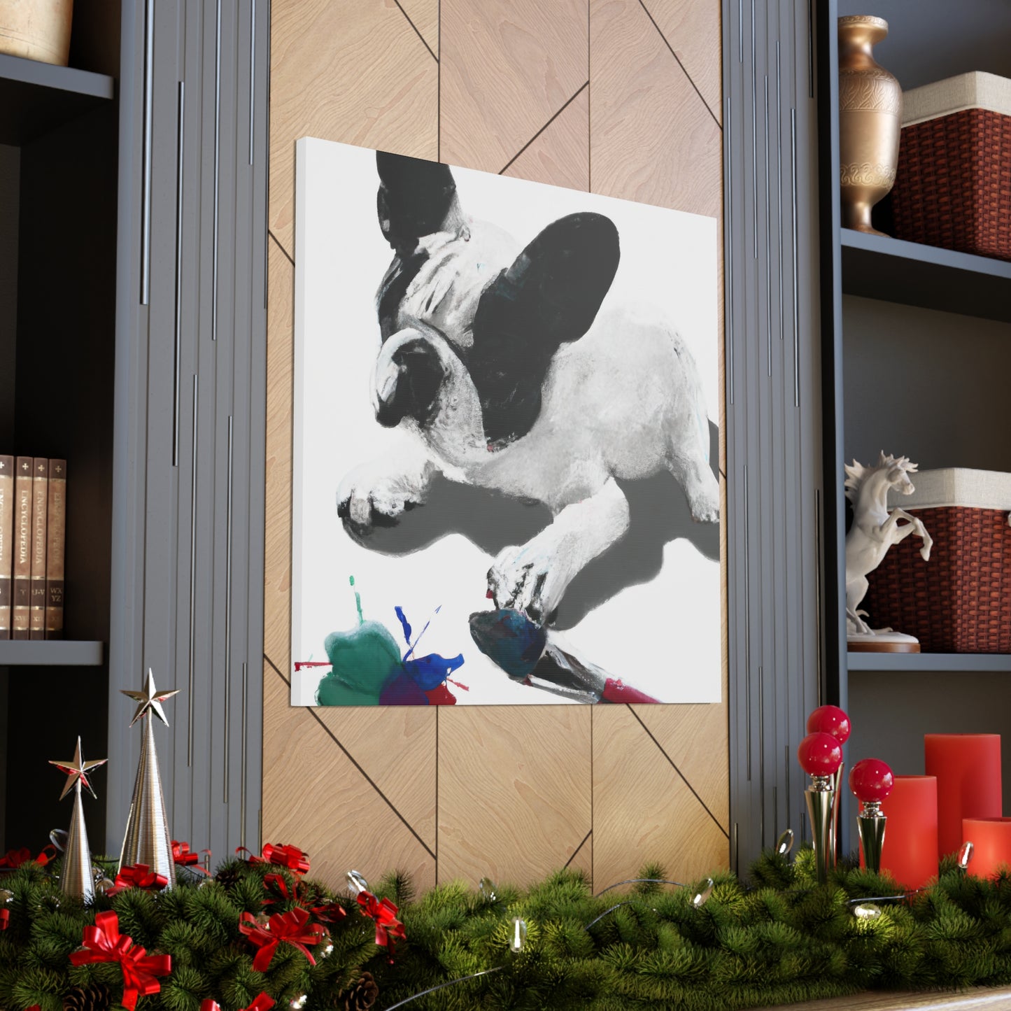 Countess Isabella di Cavalieri. (French Bulldog) - Canvas