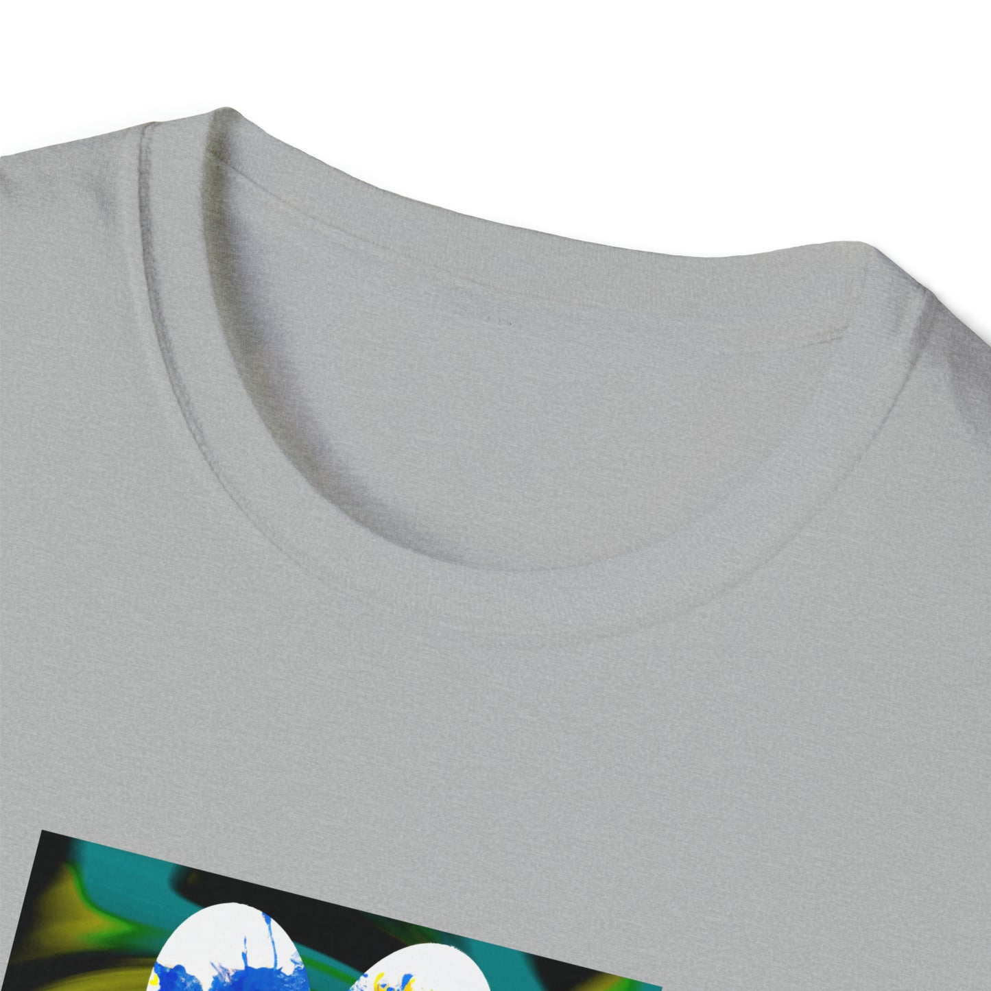 FreshTrendz by Sheezi - "Dog Friendly, People Reactive" (Yellow Blue Swirl) Unisex Tee