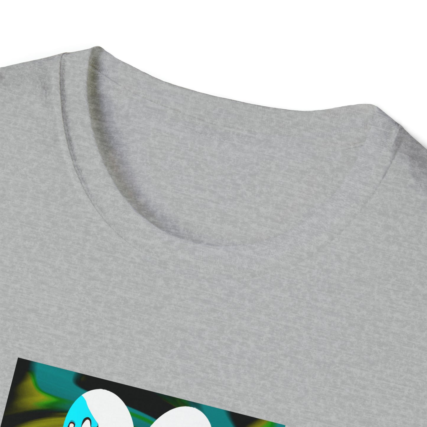 Carbon Couturier - "Dog Friendly, People Reactive" (Yellow Blue Swirl) Unisex Tee