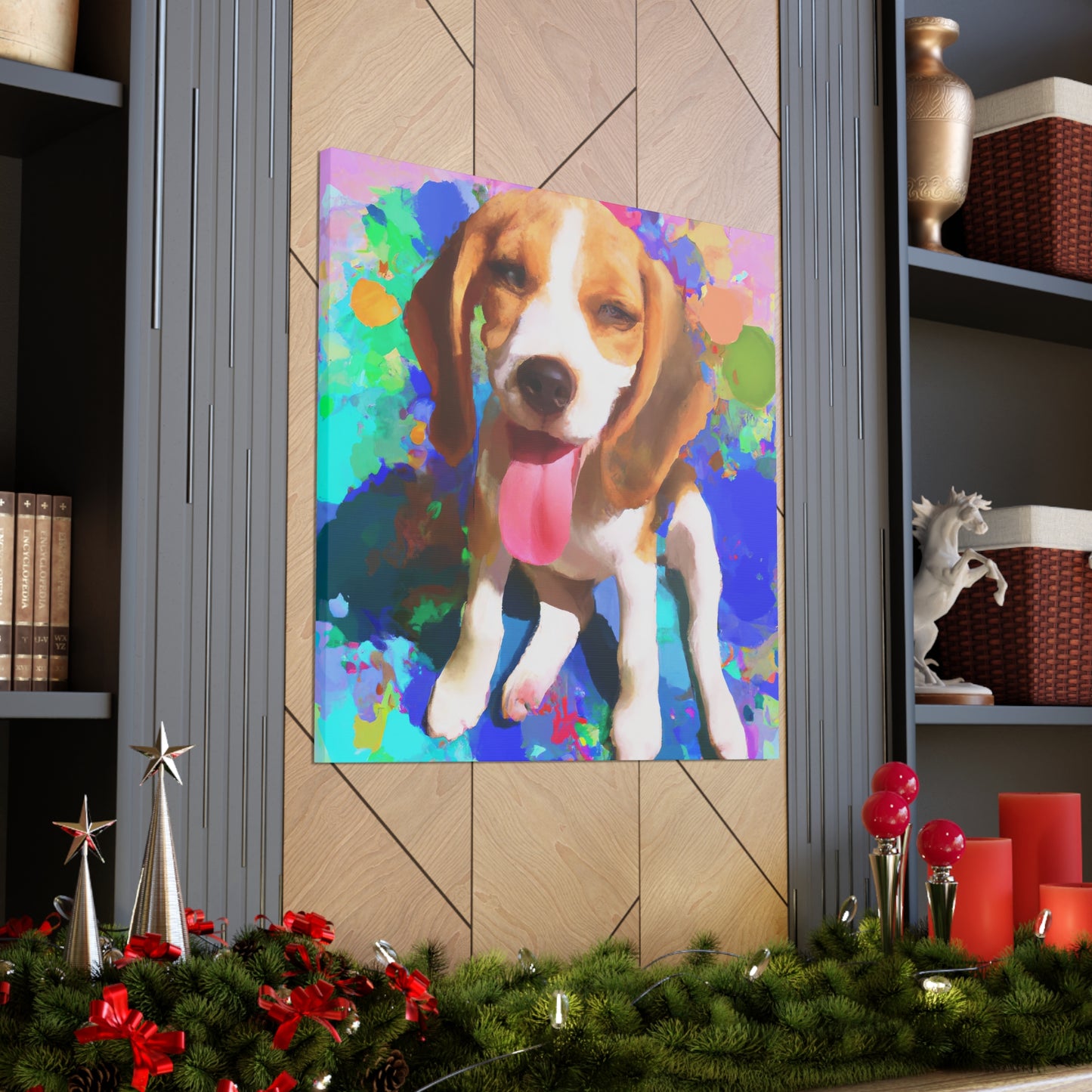 Prince/Princess Delana of the Van Gheyns. - Beagle Puppy - Canvas