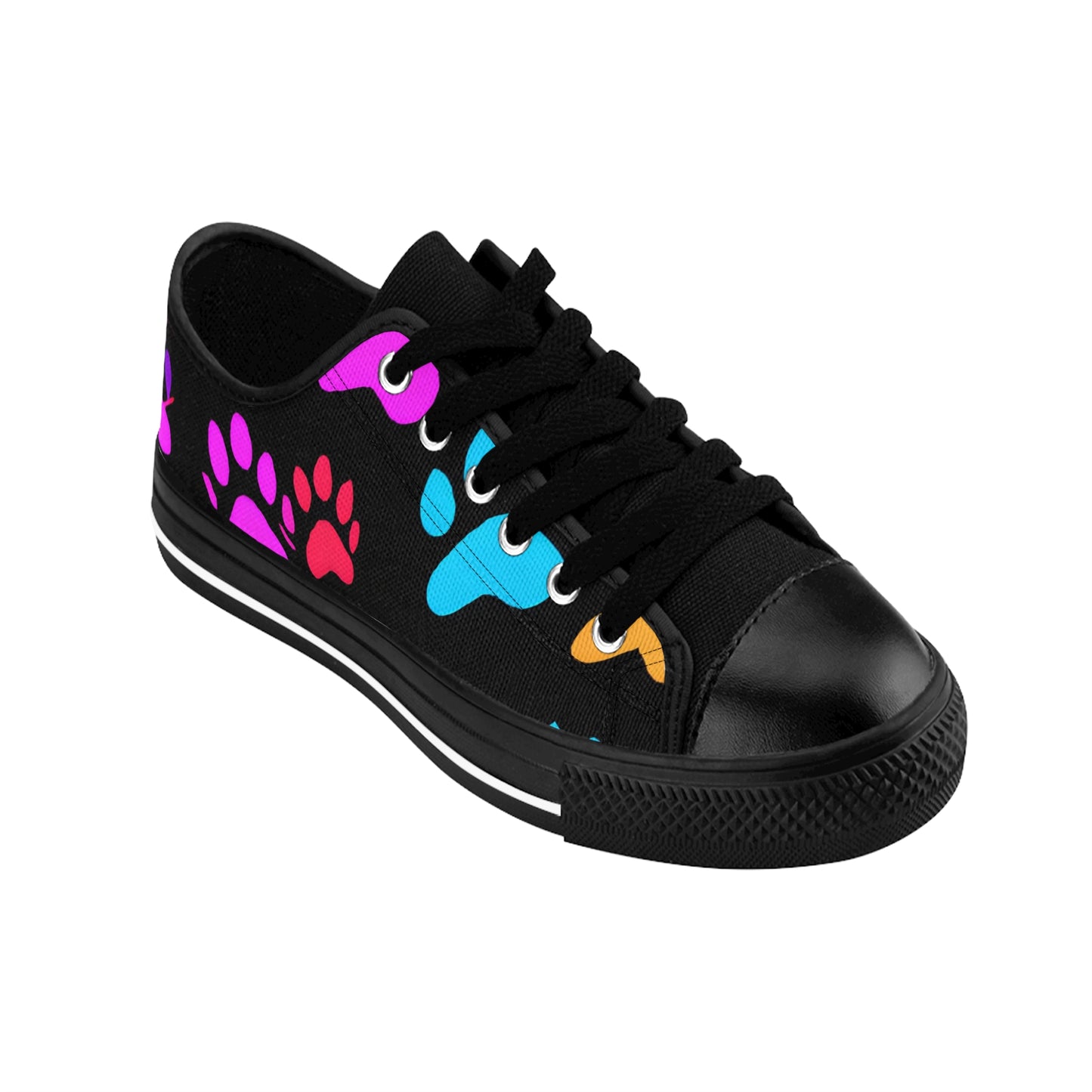 Victorine Rose - Paw Print - Low-Top