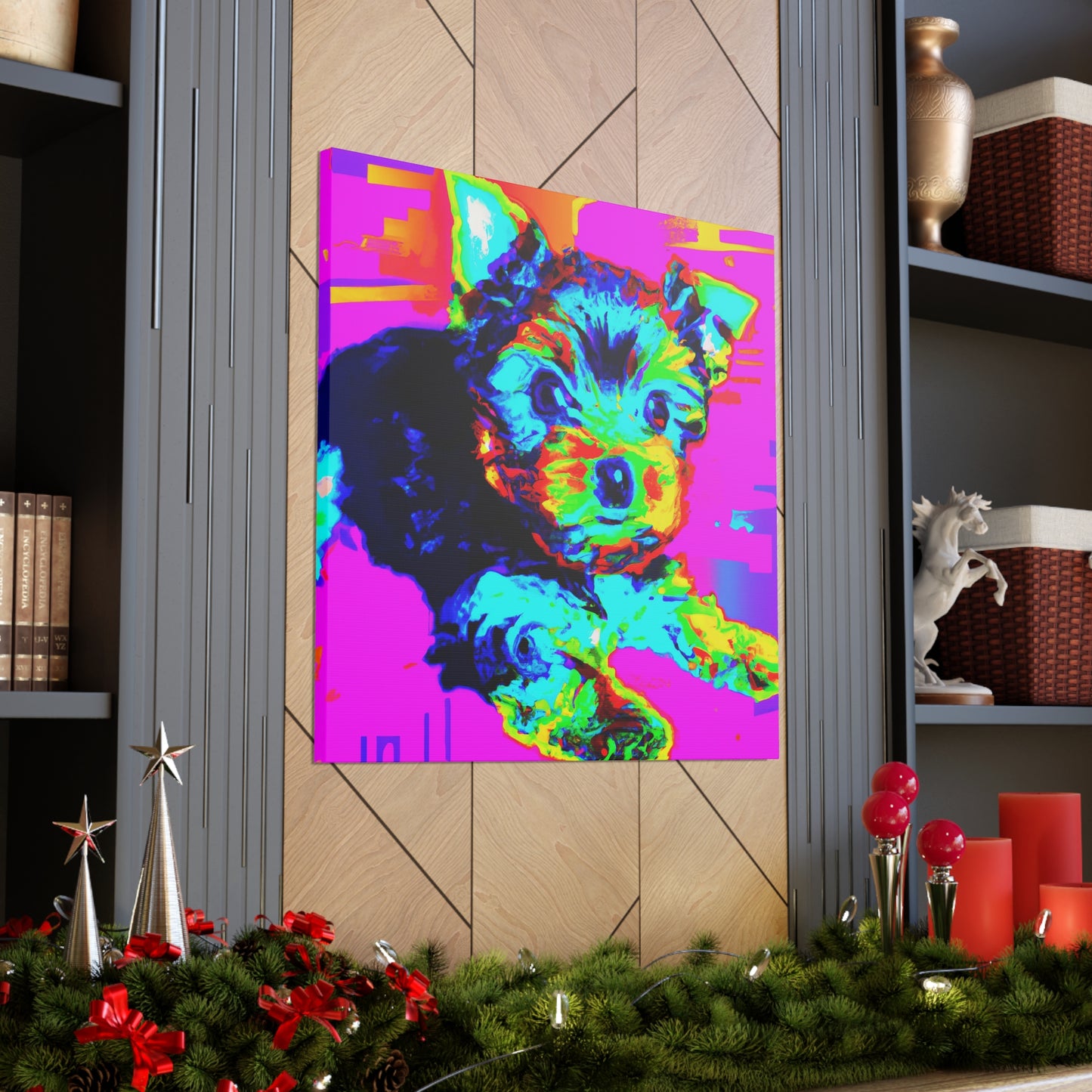 Kingston Dionita I - Yorkie Puppy - Canvas