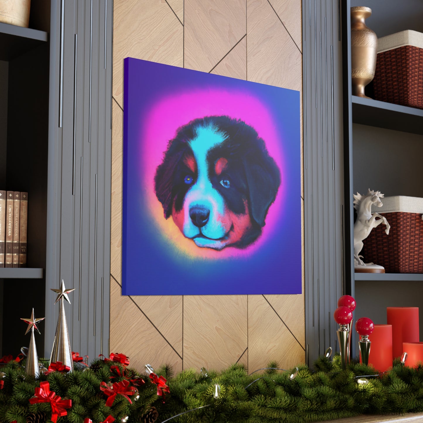 Countess Chantal de Bonnefonds-Rivoli - Bernese Mountain Dog - Canvas