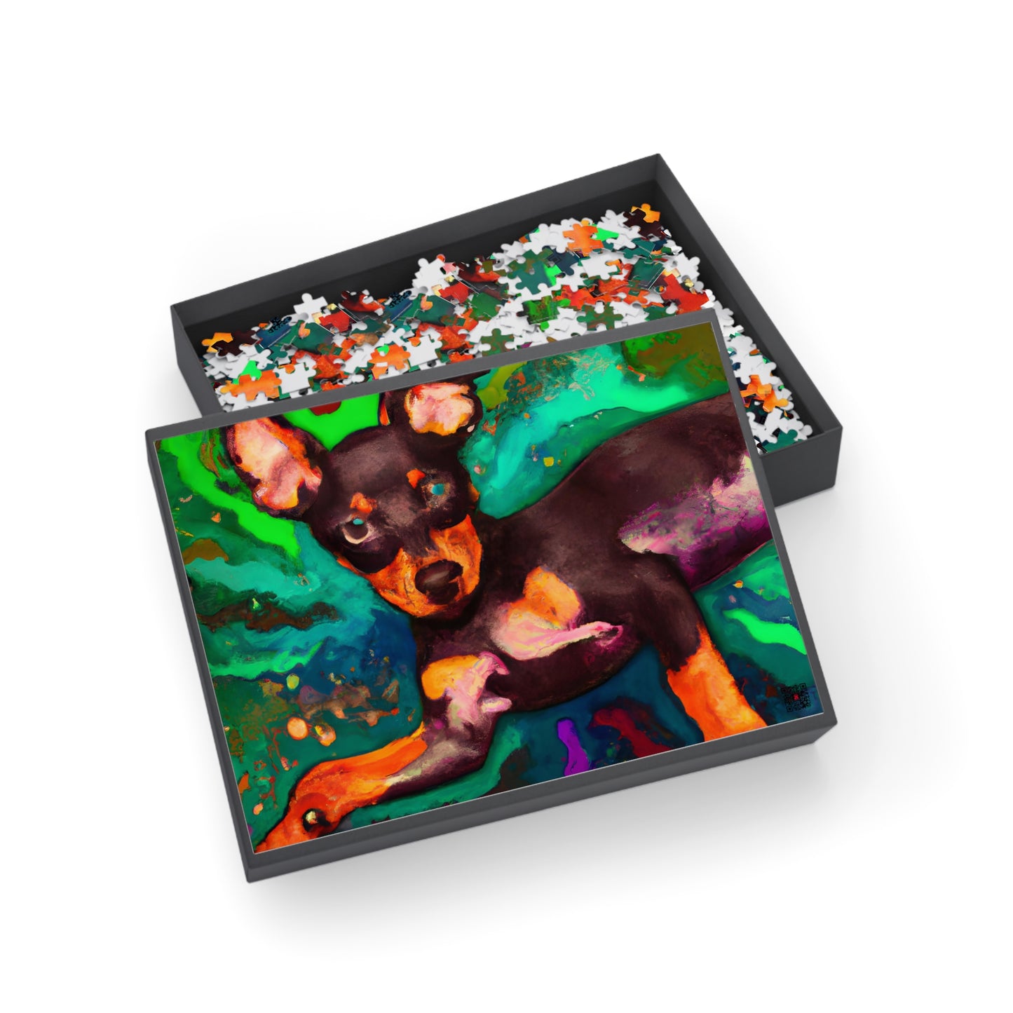 Monsieur Perplexée - Miniature Pinscher Puppy - Puzzle