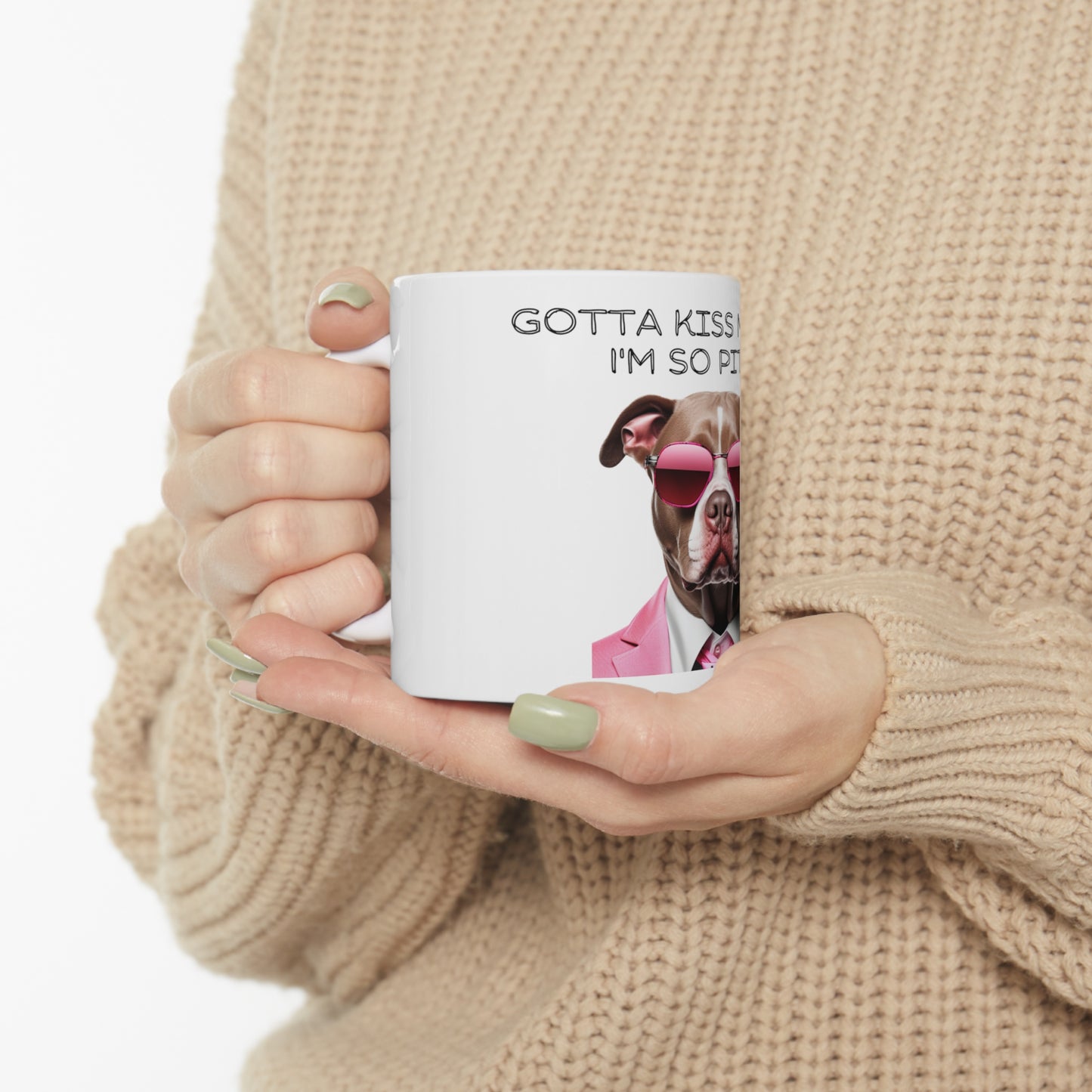 "Gotta Kiss Myself I'm So Pitty" Ceramic Coffee Mug 11oz