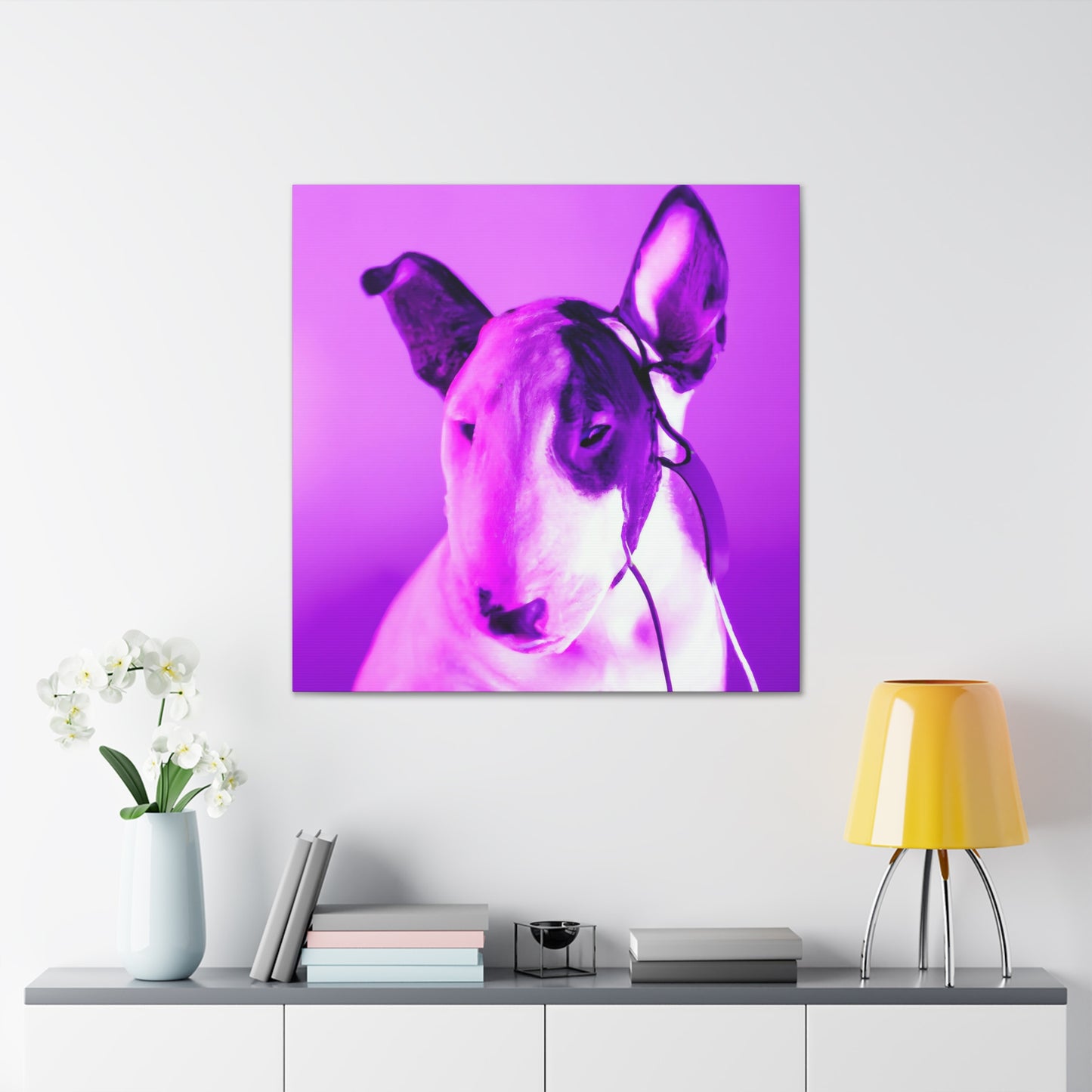 Hilda Richardson - Bull Terrier - Canvas