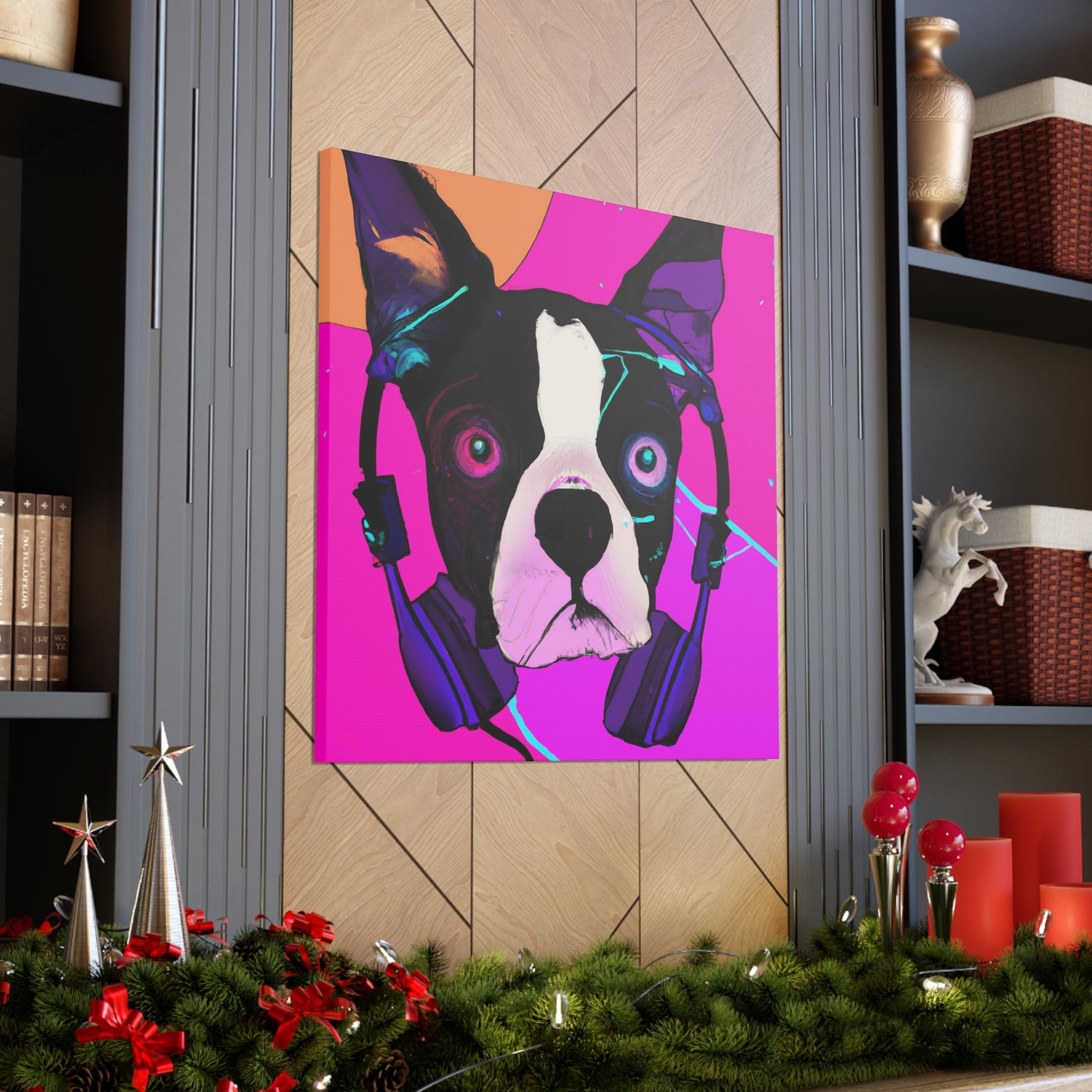 Viscountess Althea Finley - Boston Terrier - Canvas