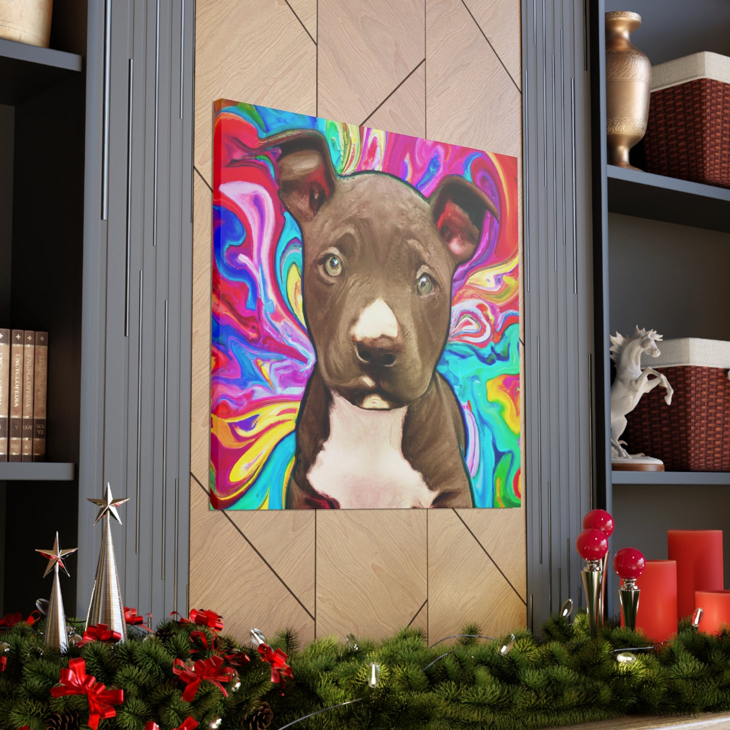 Baroness Marcella Fontaine - Pitbull Puppy - Canvas