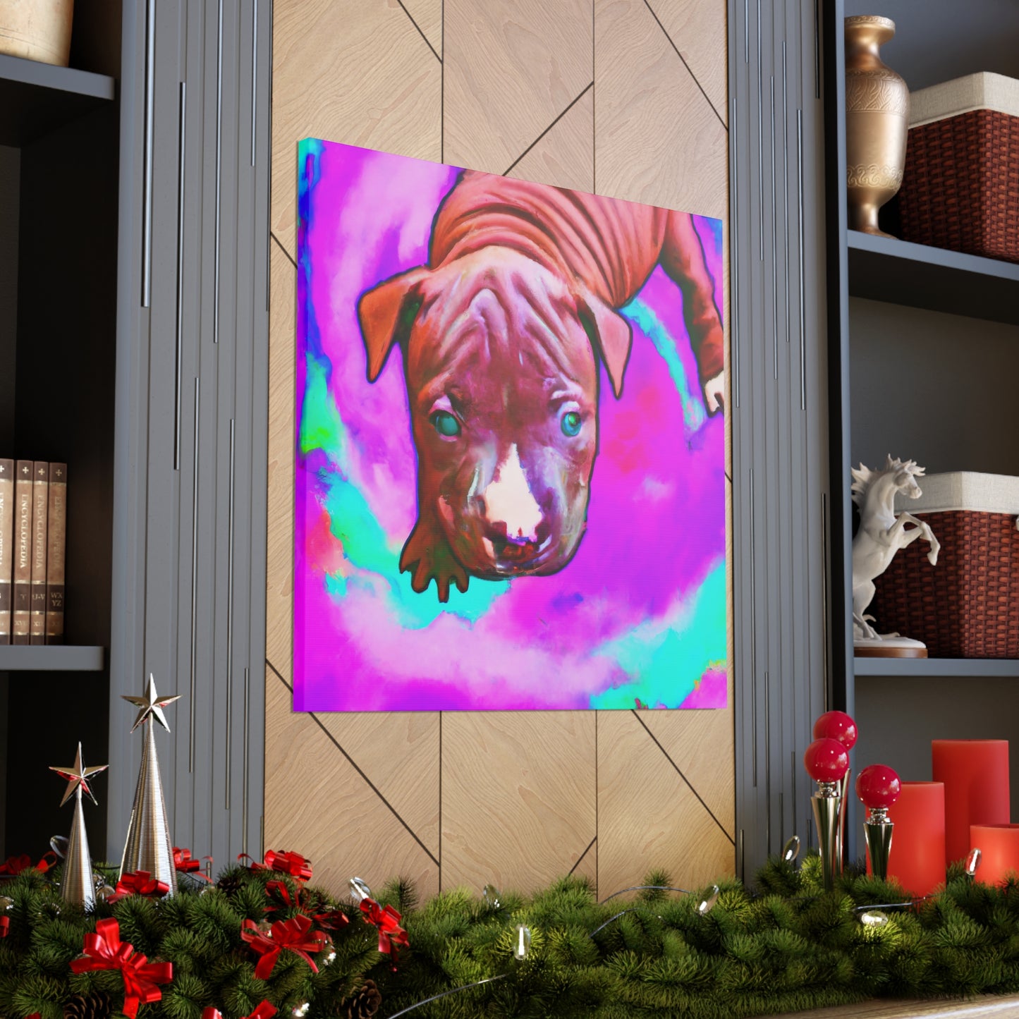 Anastasia de Luca - Pitbull Puppy - Canvas