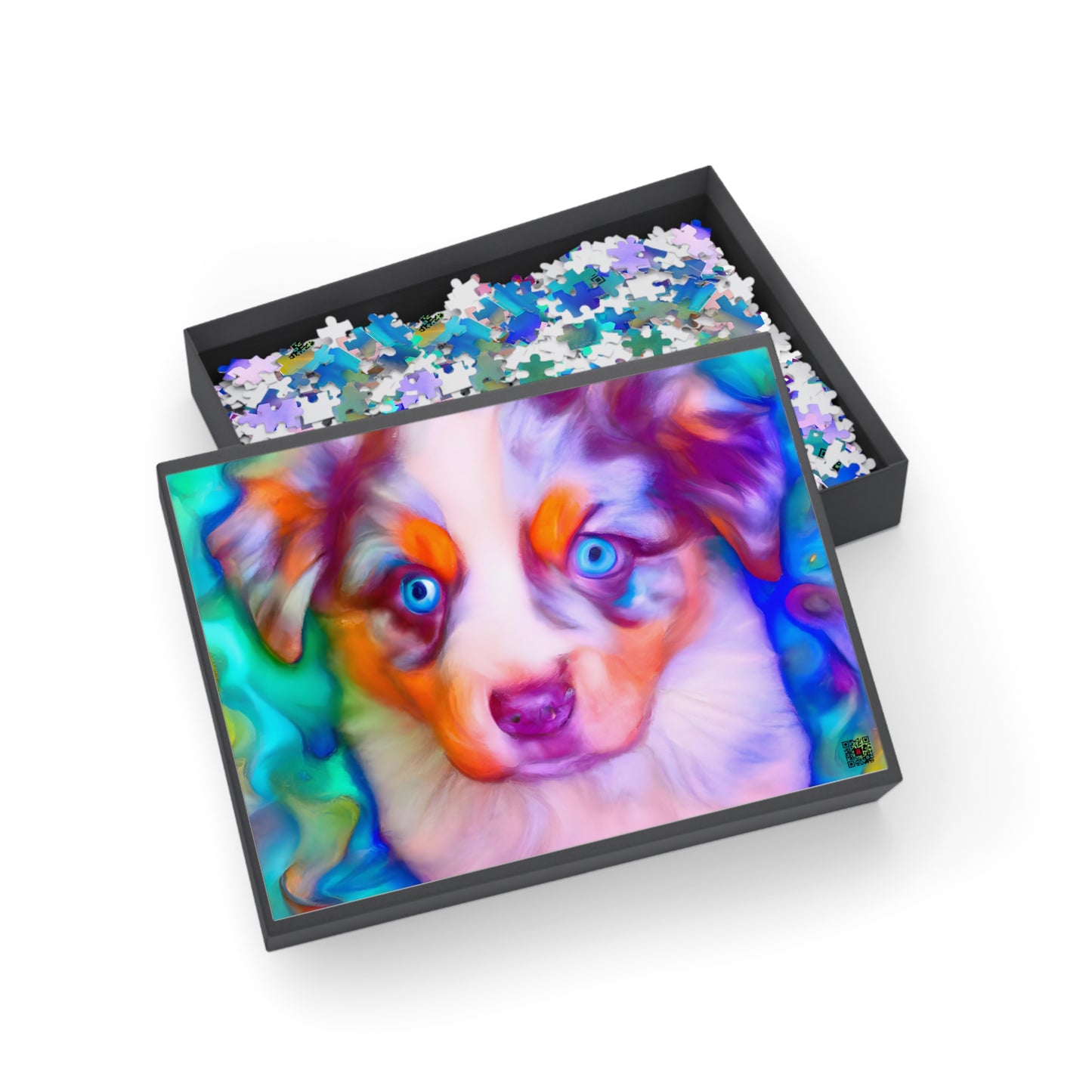 Francoise Sainte-Puzzeaux (or use a last name of your choice) - Australian Shepherd Puppy - Puzzle