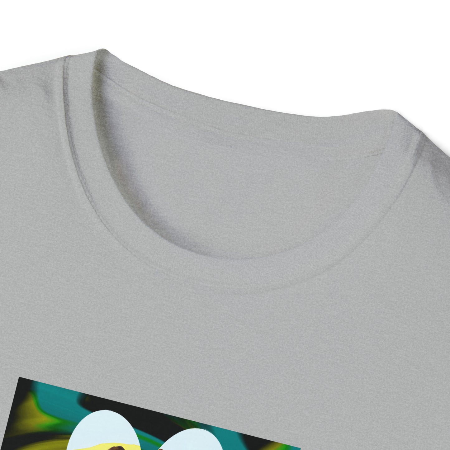 Insomniac Nineties Clothing - "Dog Friendly, People Reactive" (Yellow Blue Swirl) Unisex Tee