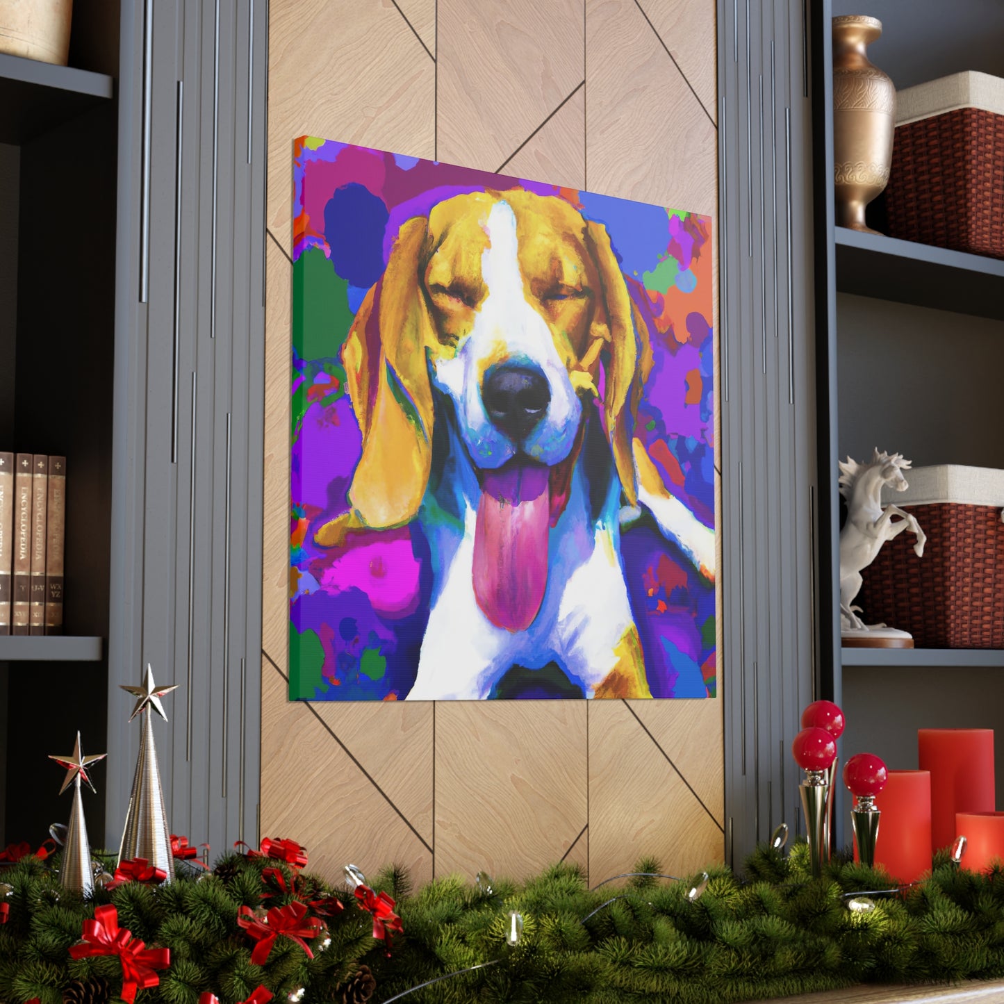 Gwendolynne the Noble Artist - Beagle Puppy - Canvas