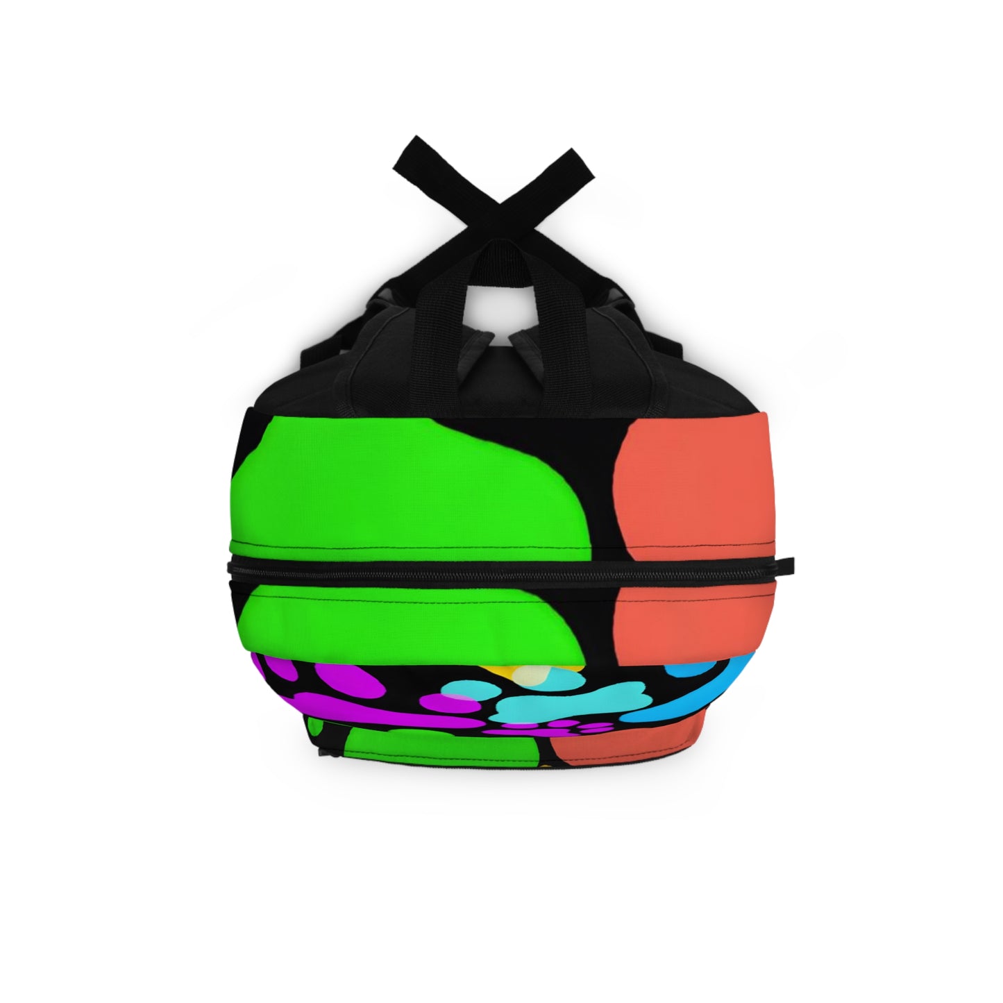 Chevronne Bleu - Paw Print - Backpack