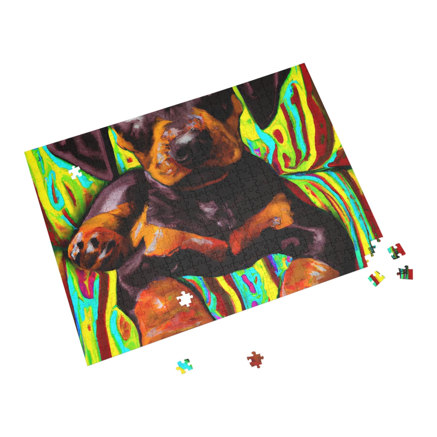 Jacques LeConte - Miniature Pinscher Puppy - Puzzle