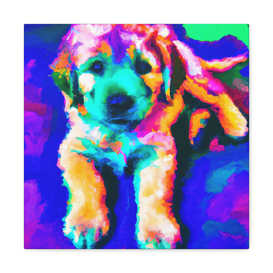Cortland de' Medici - Golden Retriever Puppy - Canvas