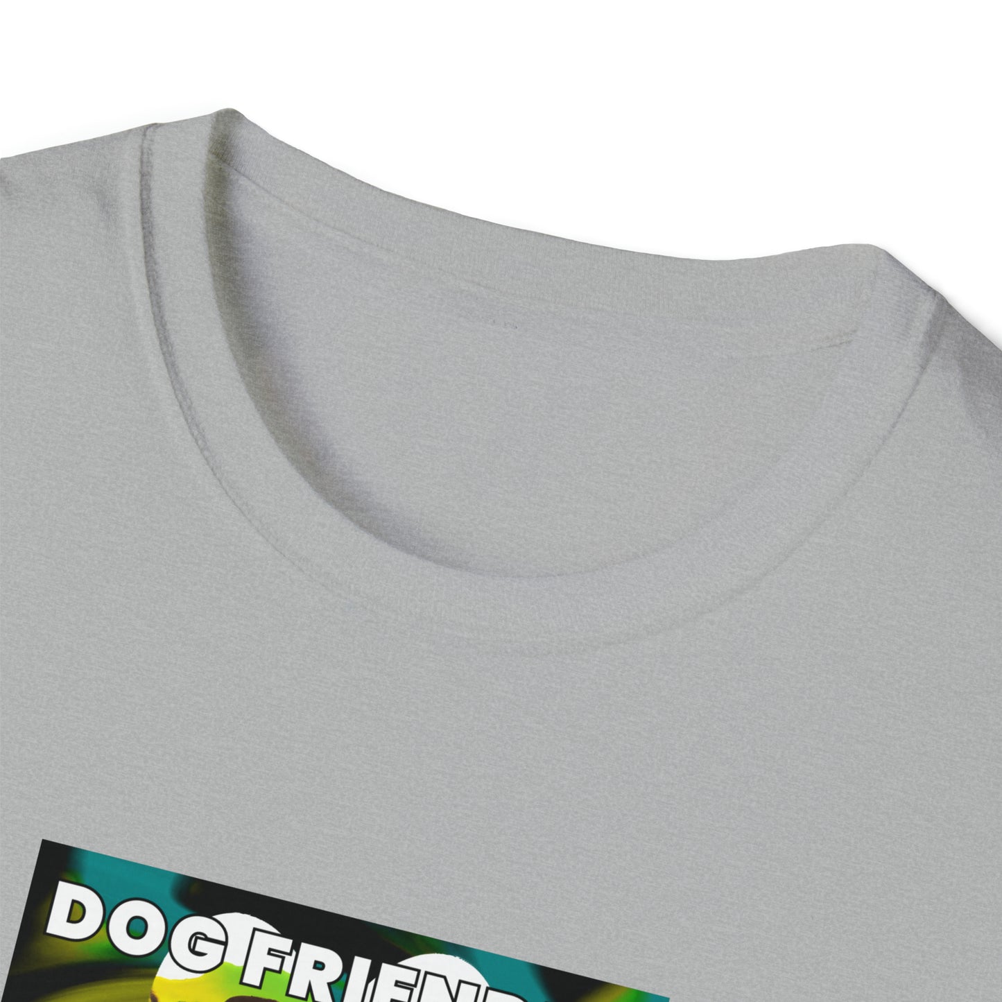 King or Queen Street Couture - "Dog Friendly, People Reactive" (Yellow Blue Swirl) Unisex Tee