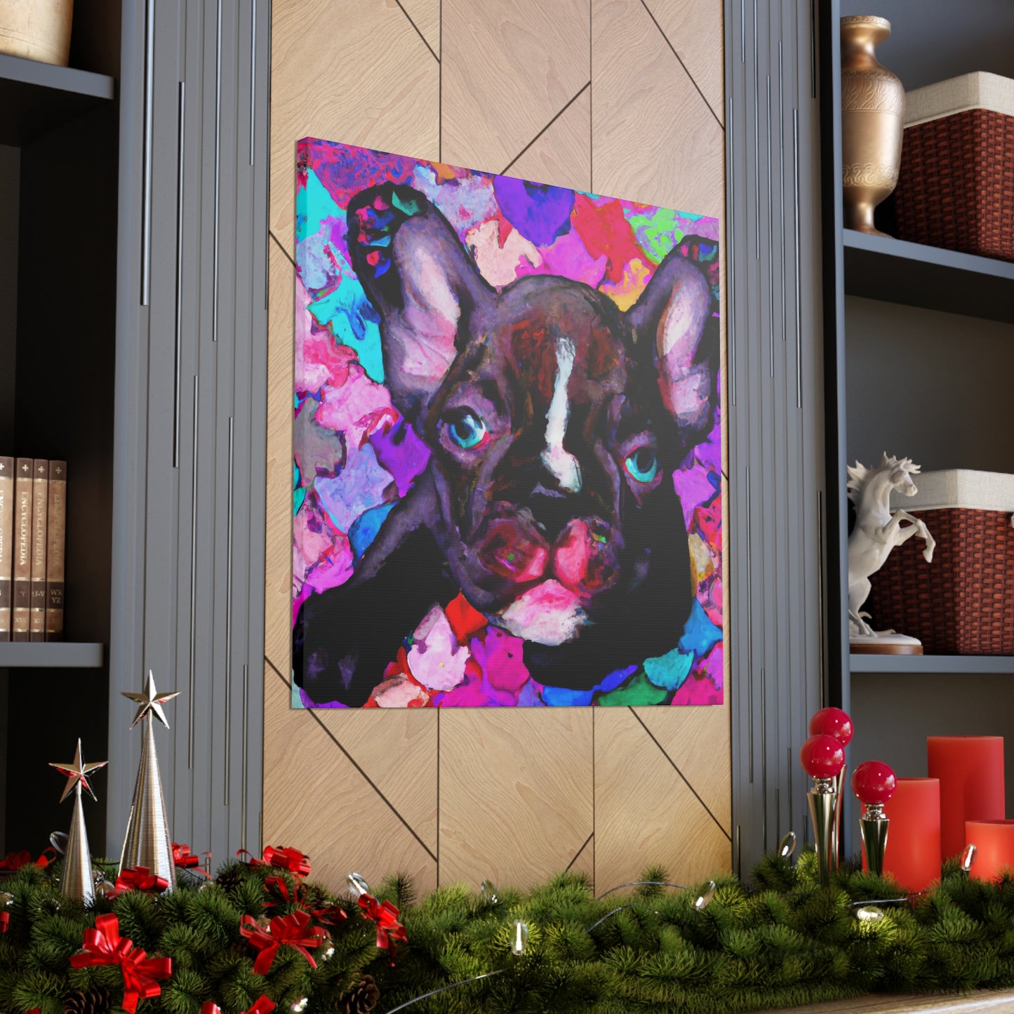 Countess Danesca de Veronai - French Bulldog Puppy - Canvas
