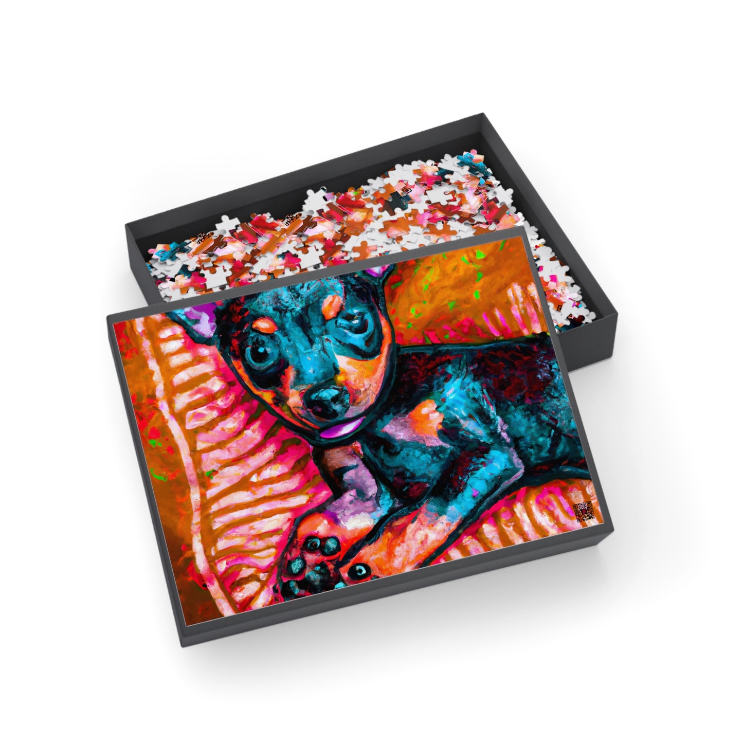 Victorine Pontceaux - Miniature Pinscher Puppy - Puzzle