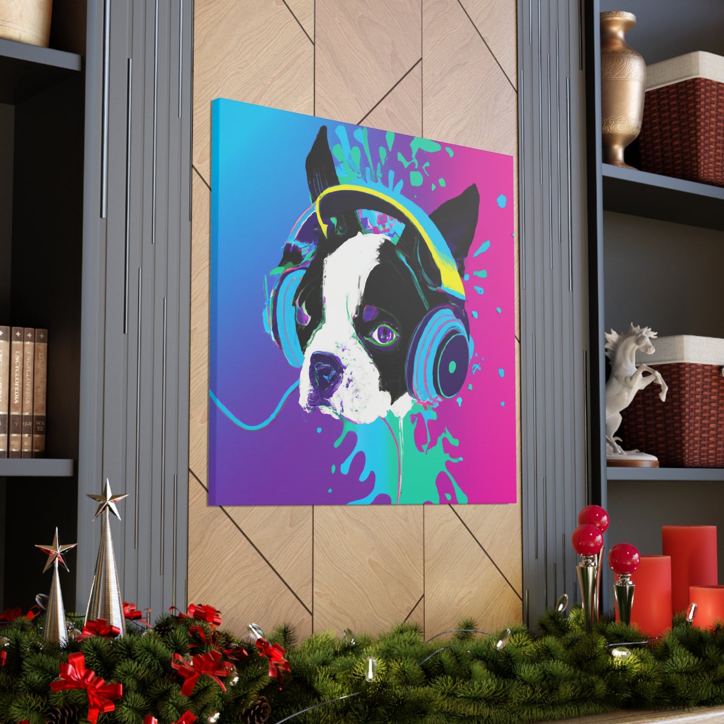 Tiberius Delacourt - Boston Terrier - Canvas