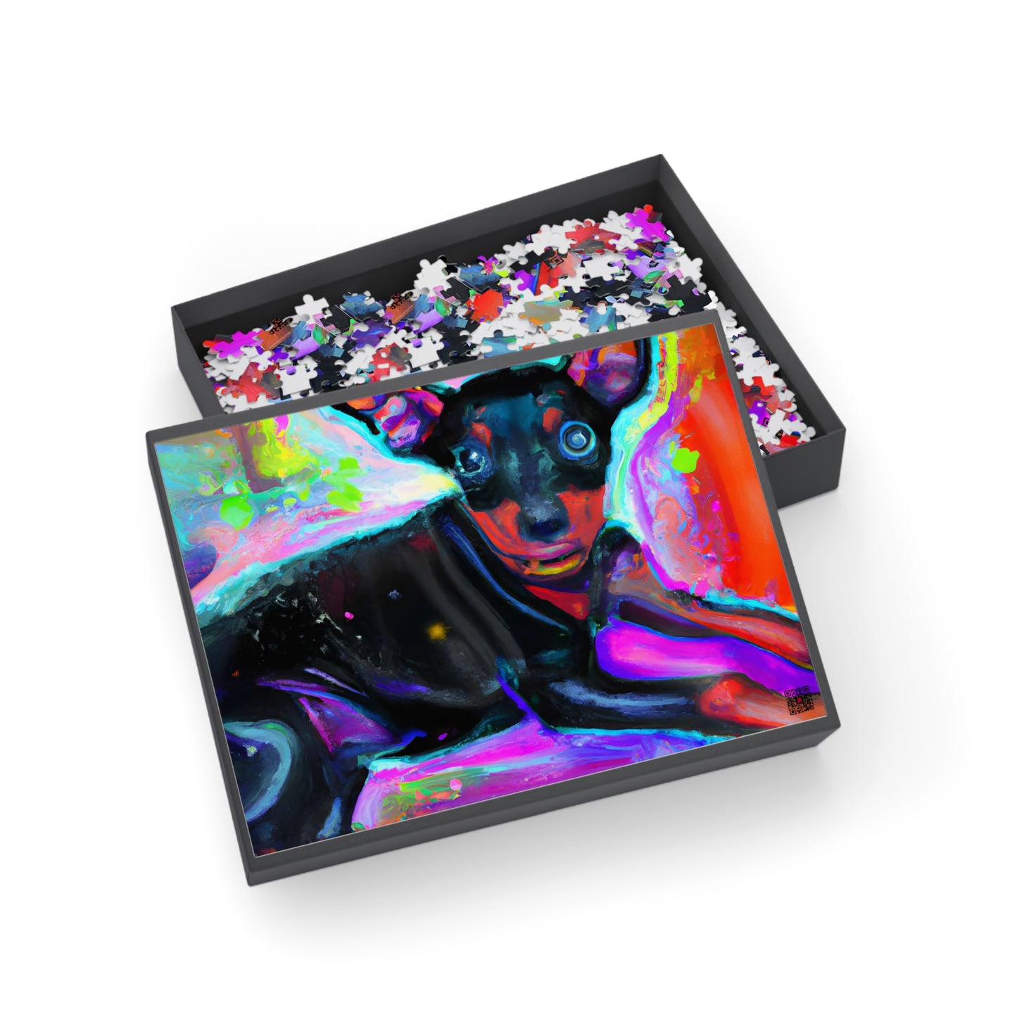 Jacques Poissonier - Miniature Pinscher Puppy - Puzzle