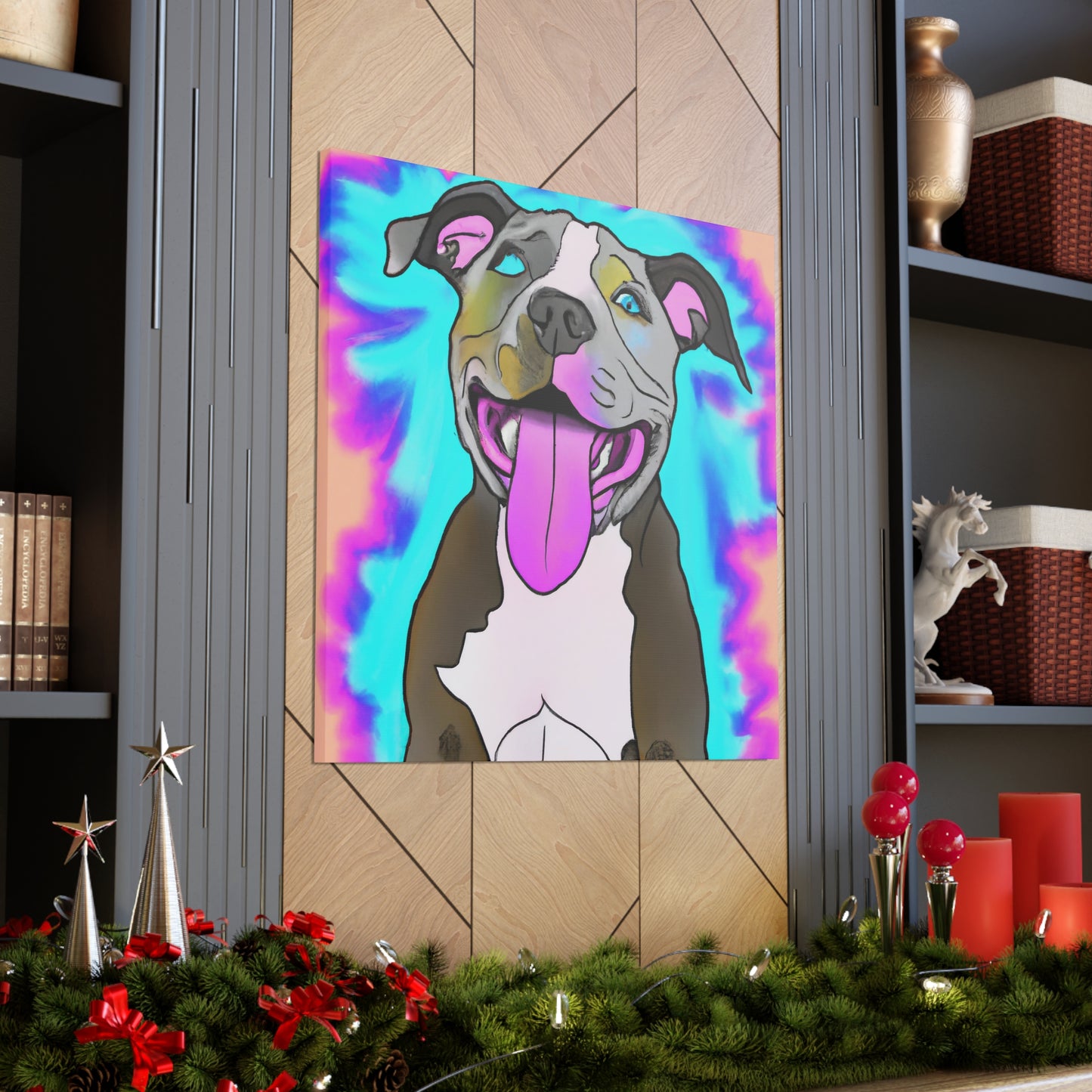 Countess Marguise de Monceau - Pitbull Puppy - Canvas