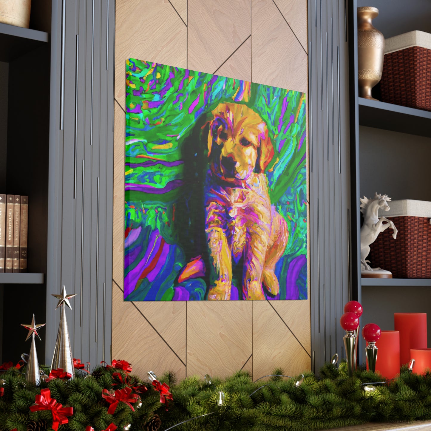 Kingston Remei de Becque - Golden Retriever Puppy - Canvas