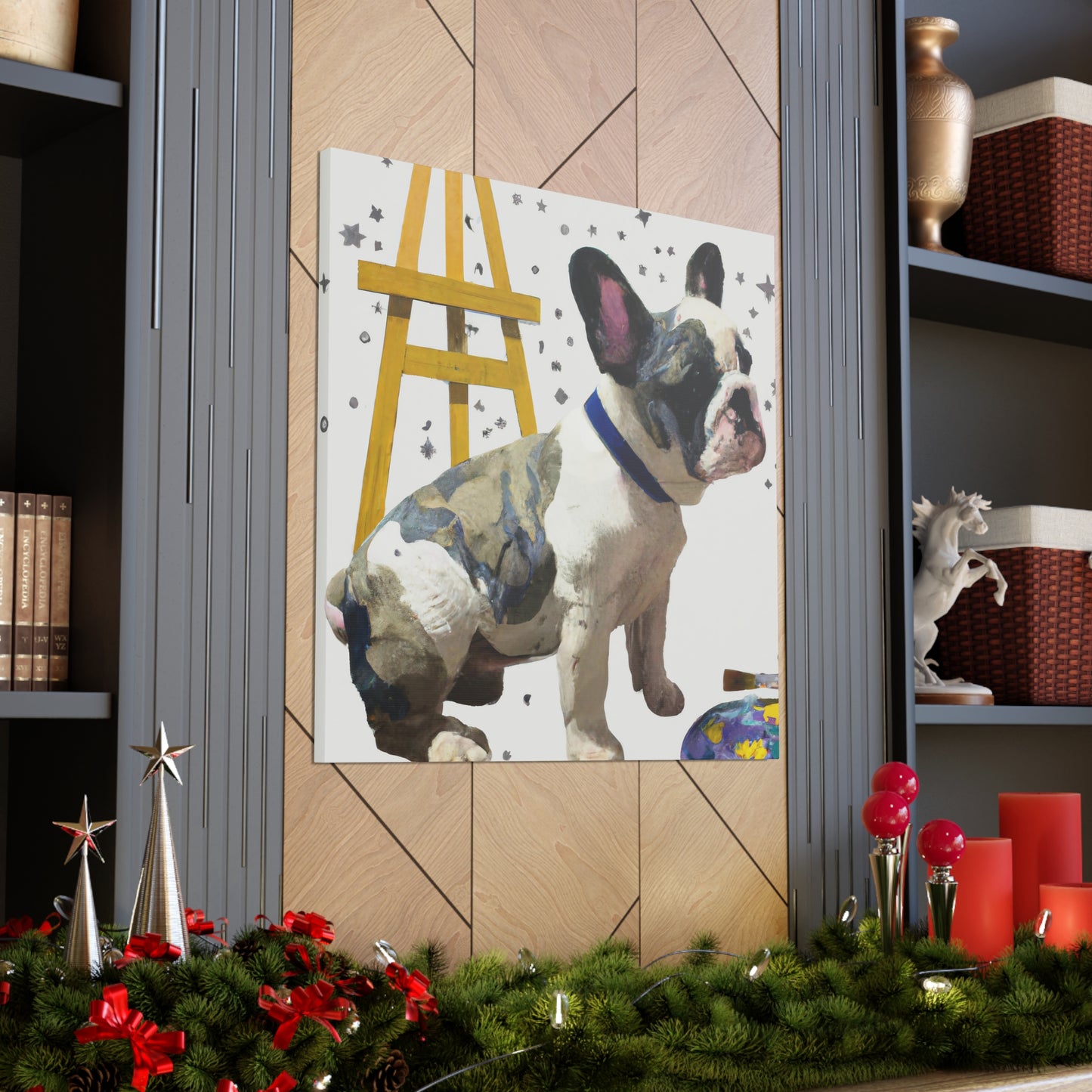 Princess Synthea Von Avacadon. (French Bulldog) - Canvas