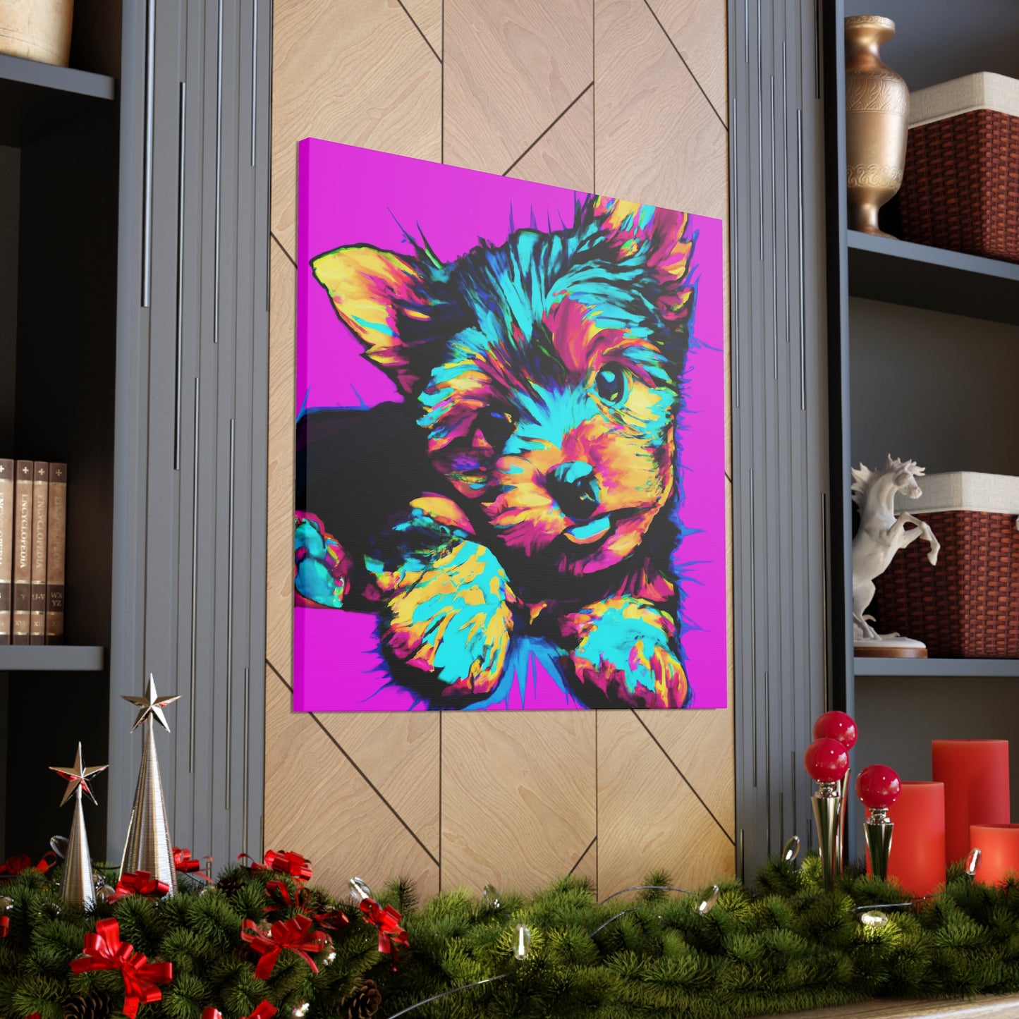 Kingston Noblephus - Yorkie Puppy - Canvas