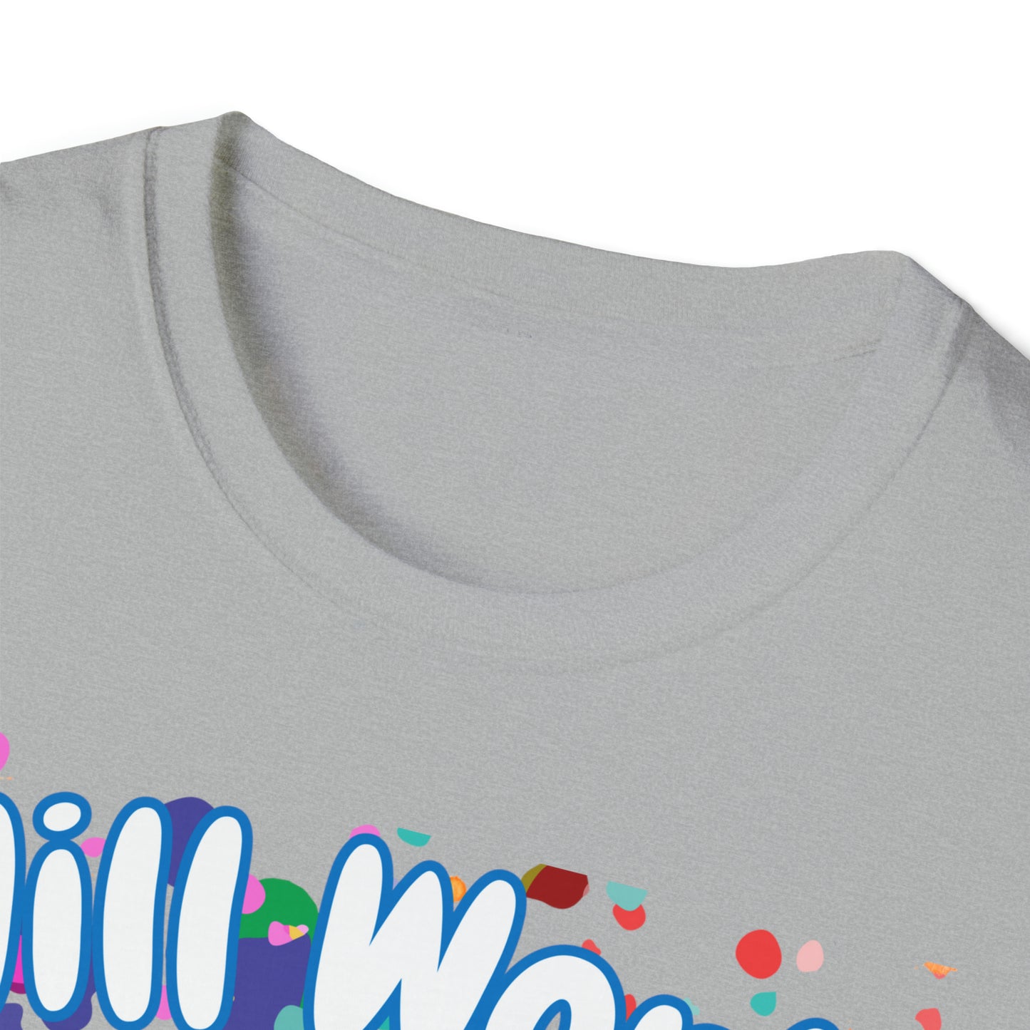 "Will Work For Food" Blue Pitbull Dog Unisex Softstyle T-Shirt