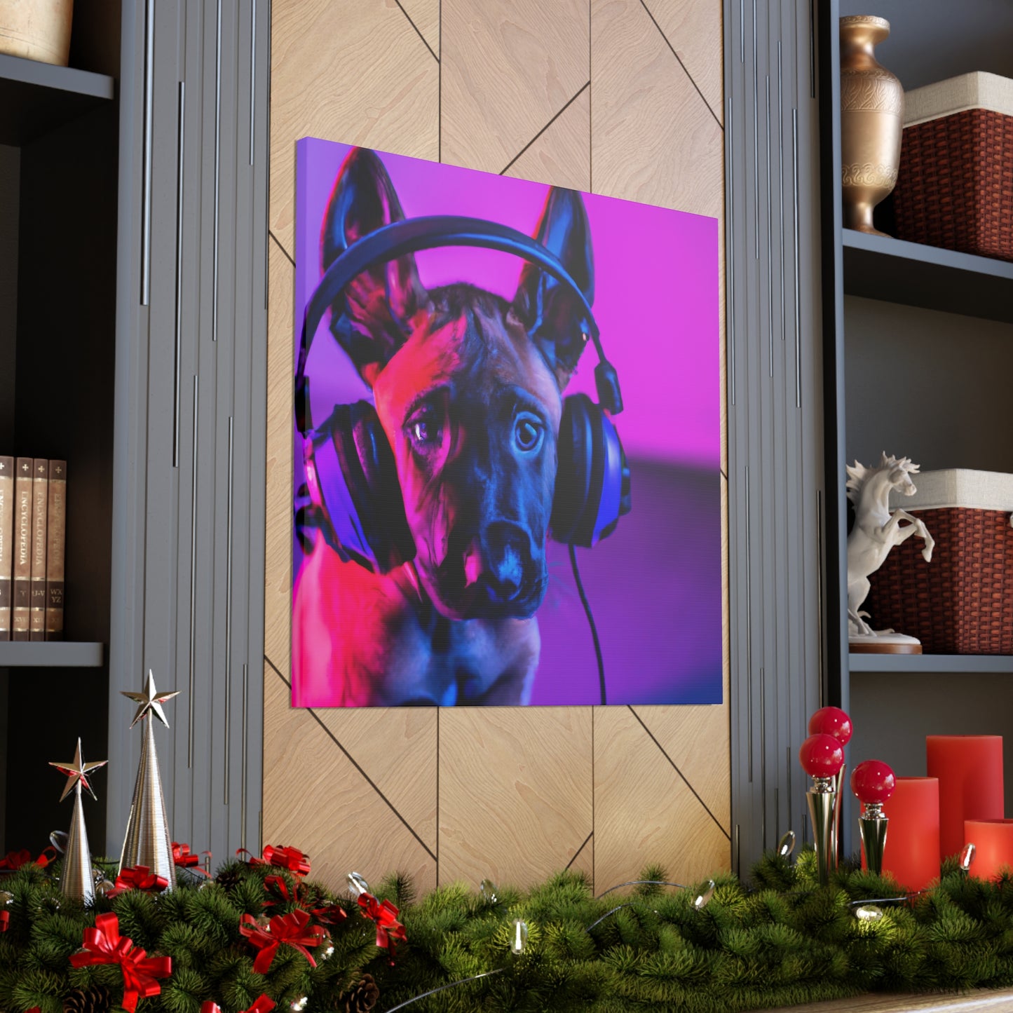 Baroness Lucille DeBruyne - Belgian Malinois - Canvas