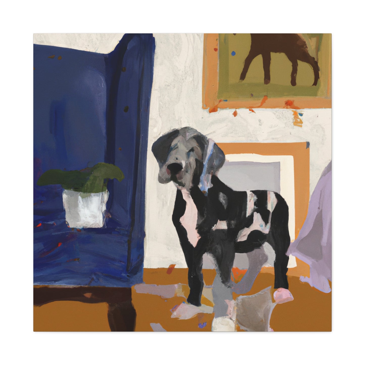 Countess Lanessa d'Argovon (Great Dane) - Canvas