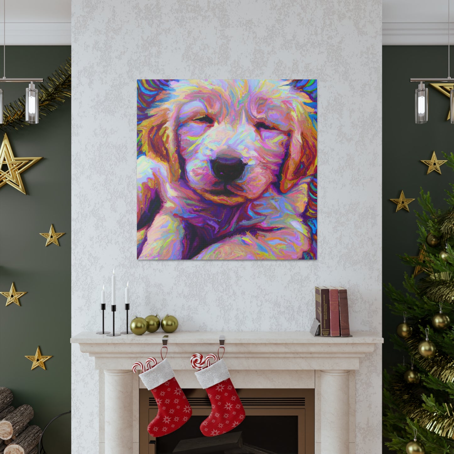 Titianus DeAristocratia - Golden Retriever Puppy - Canvas