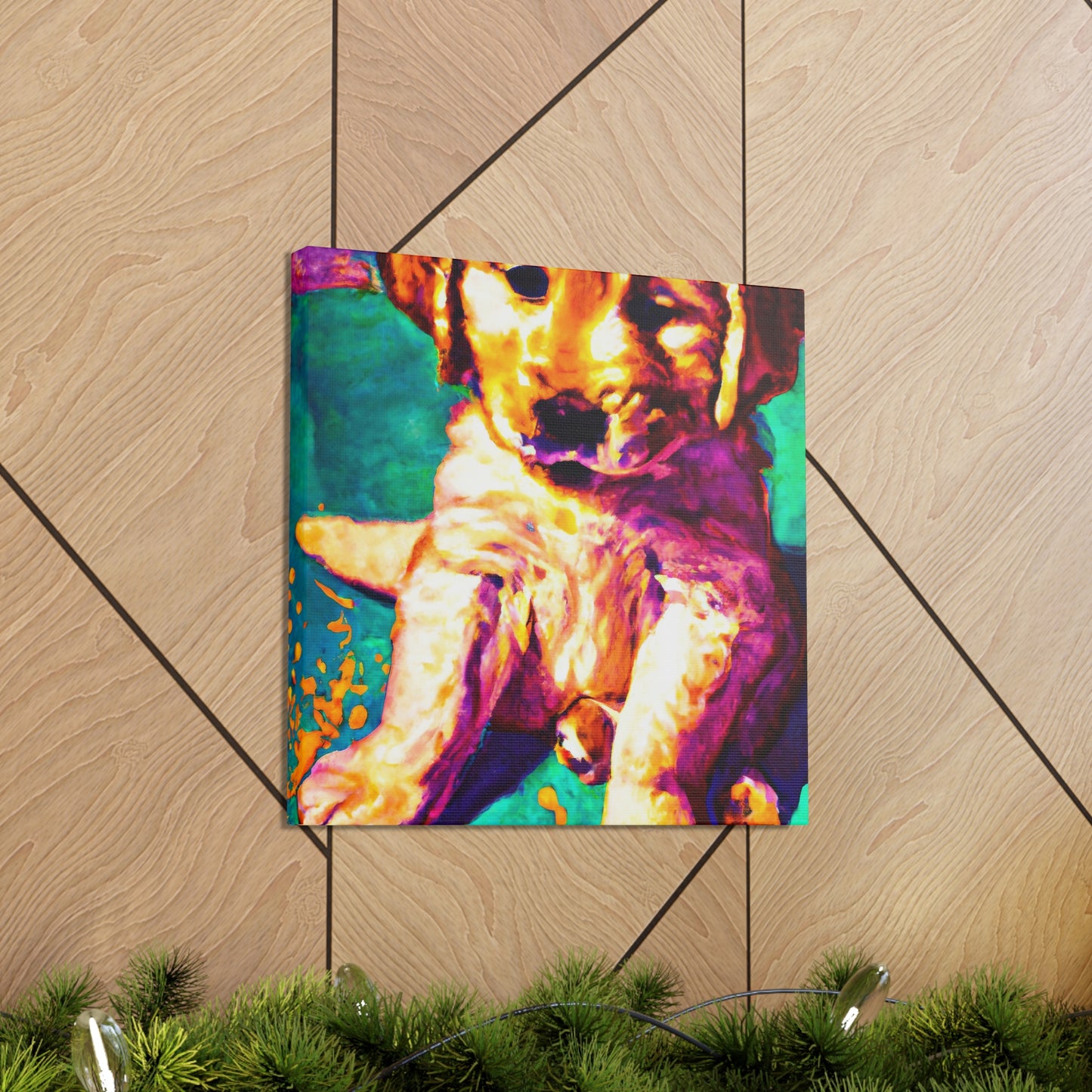 Aurora de Valois - Golden Retriever Puppy - Canvas