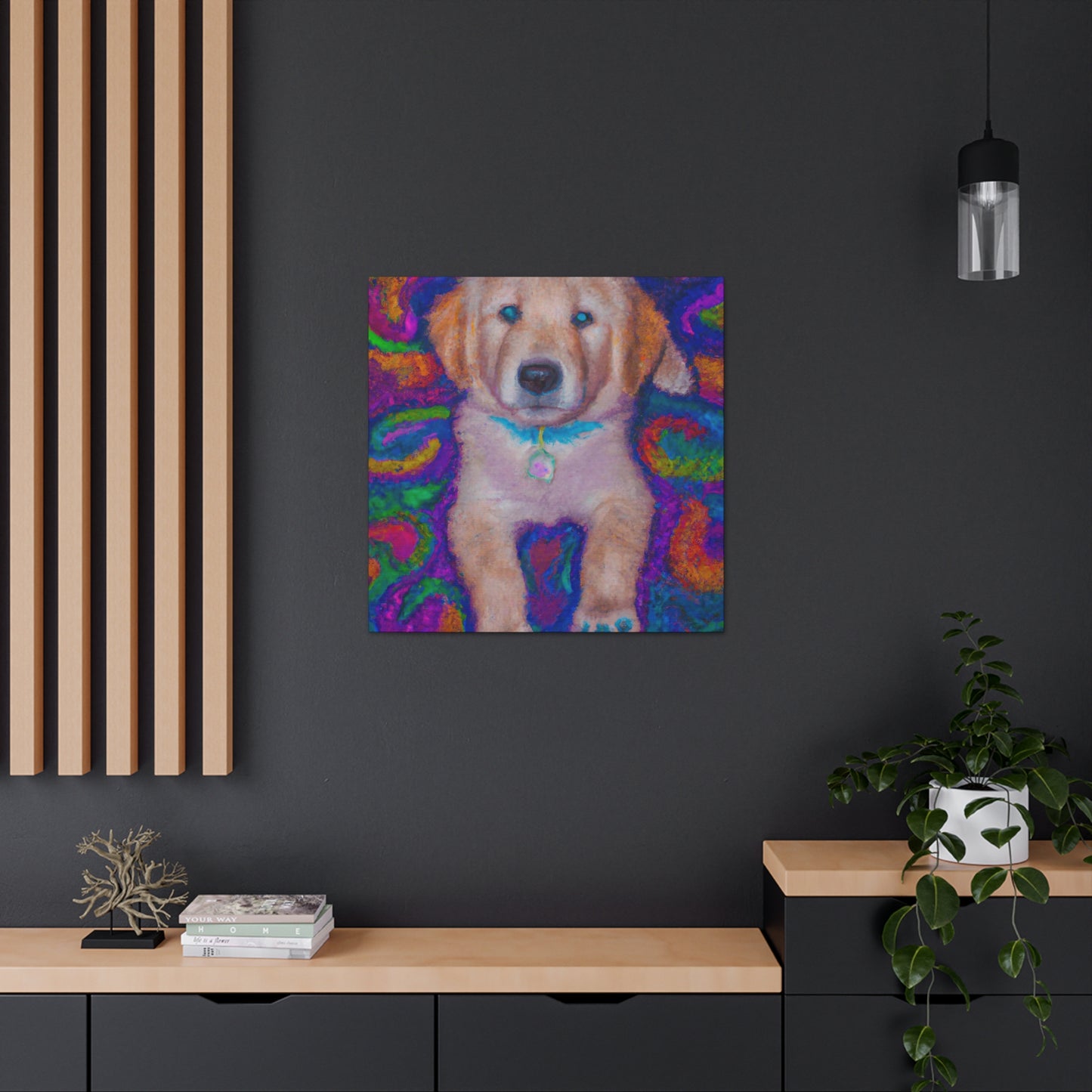 Lord Fausto Hopecliff - Golden Retriever Puppy - Canvas