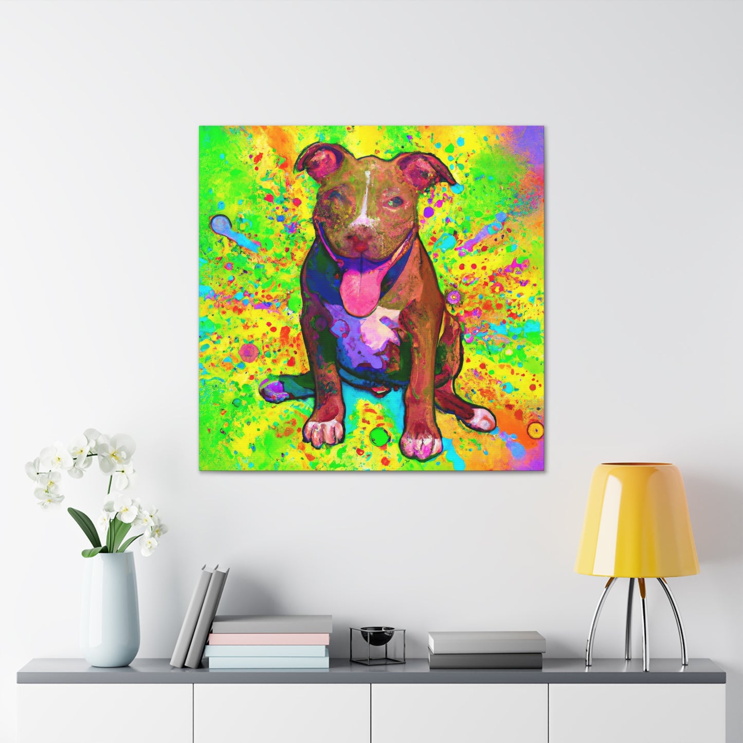 Princess Artemisa of Albion - Pitbull Puppy - Canvas