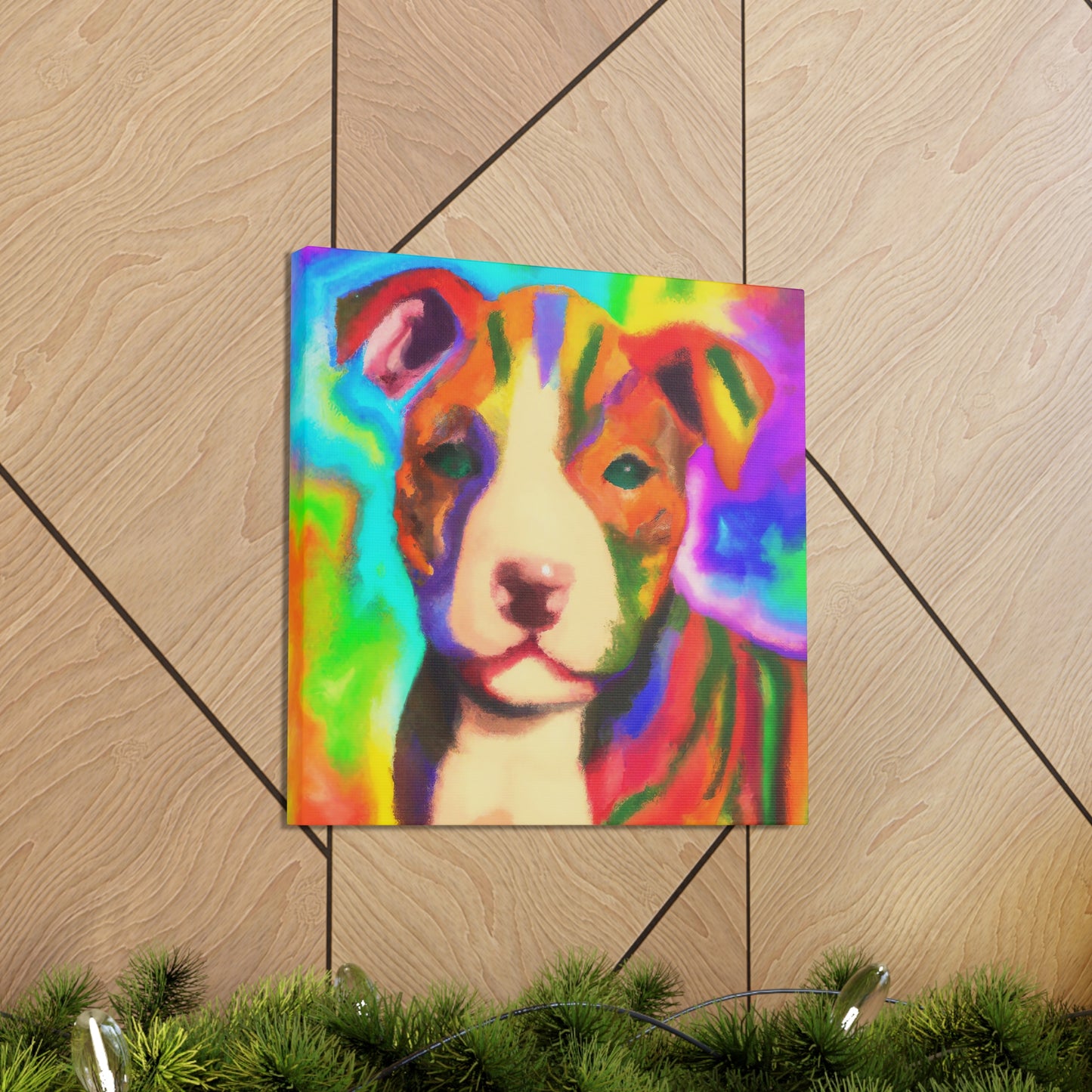 Countess Aurora Delacroix - Pitbull Puppy - Canvas