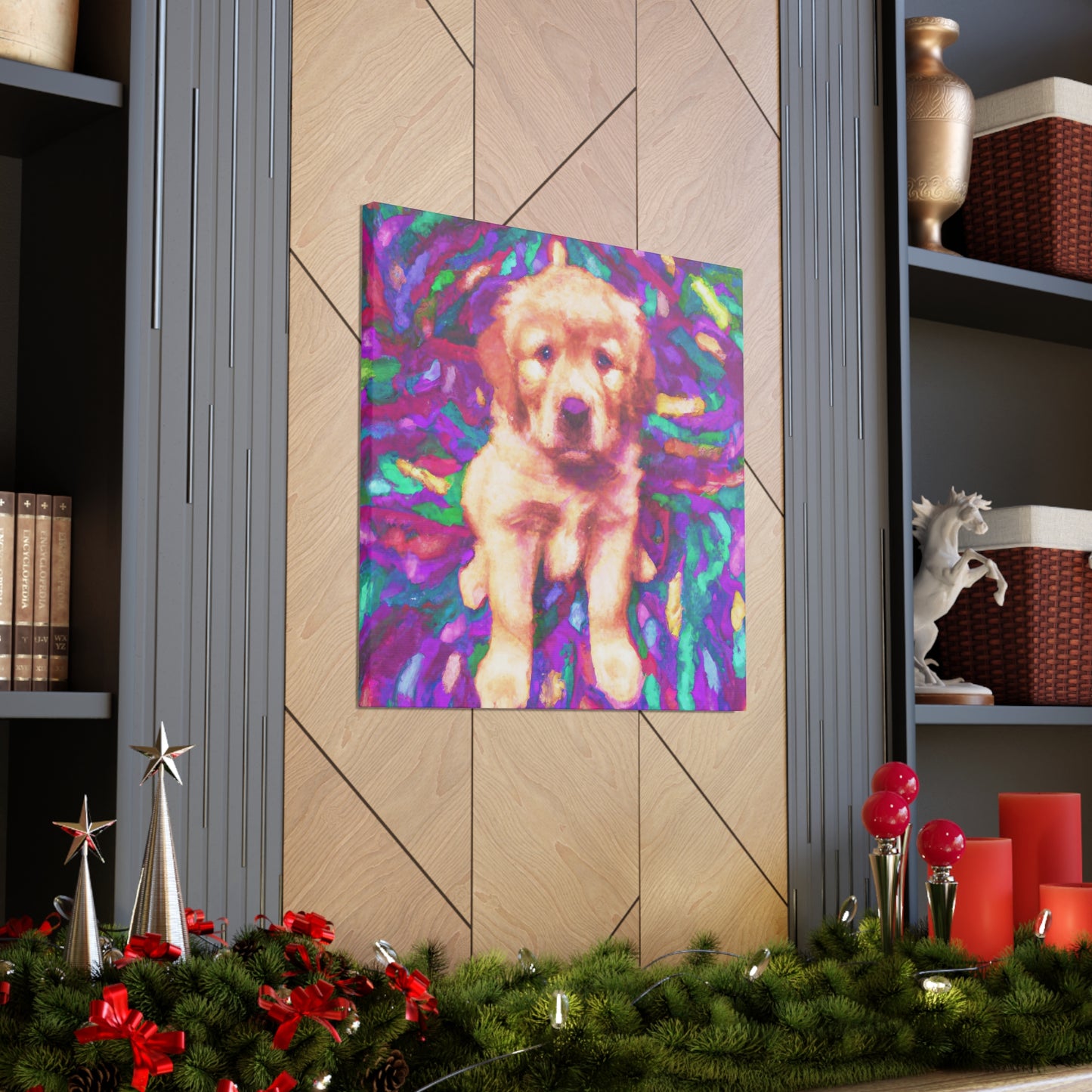 Lorde Castillioe of Madrid - Golden Retriever Puppy - Canvas