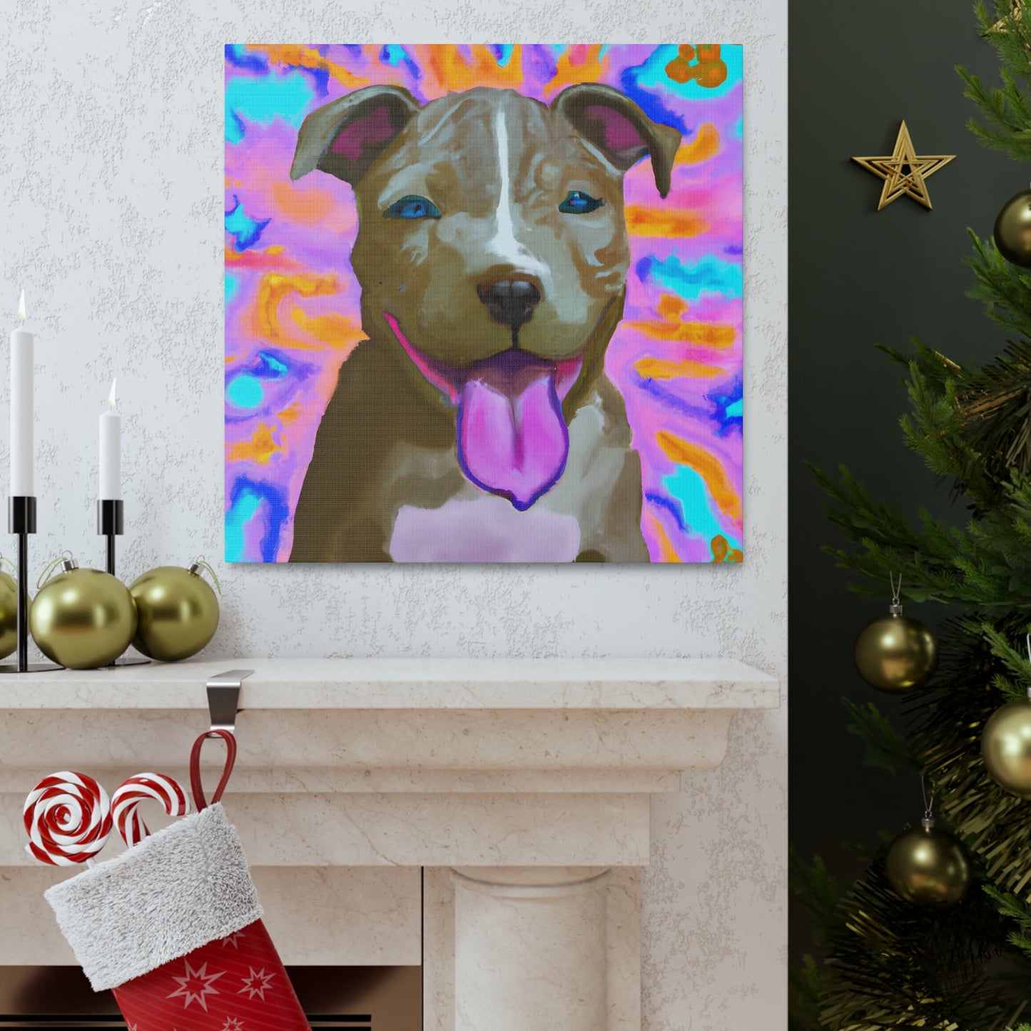 Prince/Princess Castellano of Italy - Pitbull Puppy - Canvas