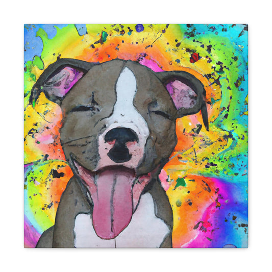 The Baroness of Aurora, Lady Genevieve de Fontaine. - Pitbull Puppy - Canvas