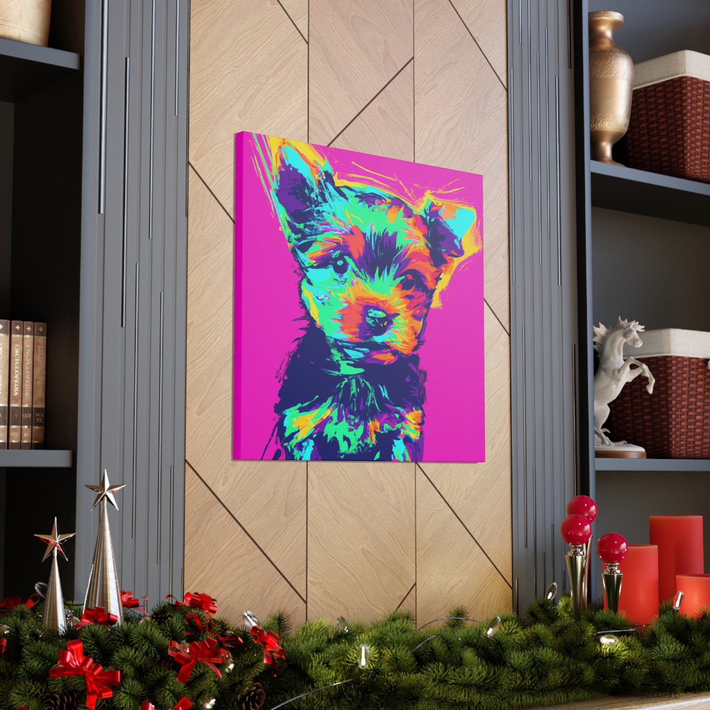 King Morgon of Gwent - Yorkie Puppy - Canvas