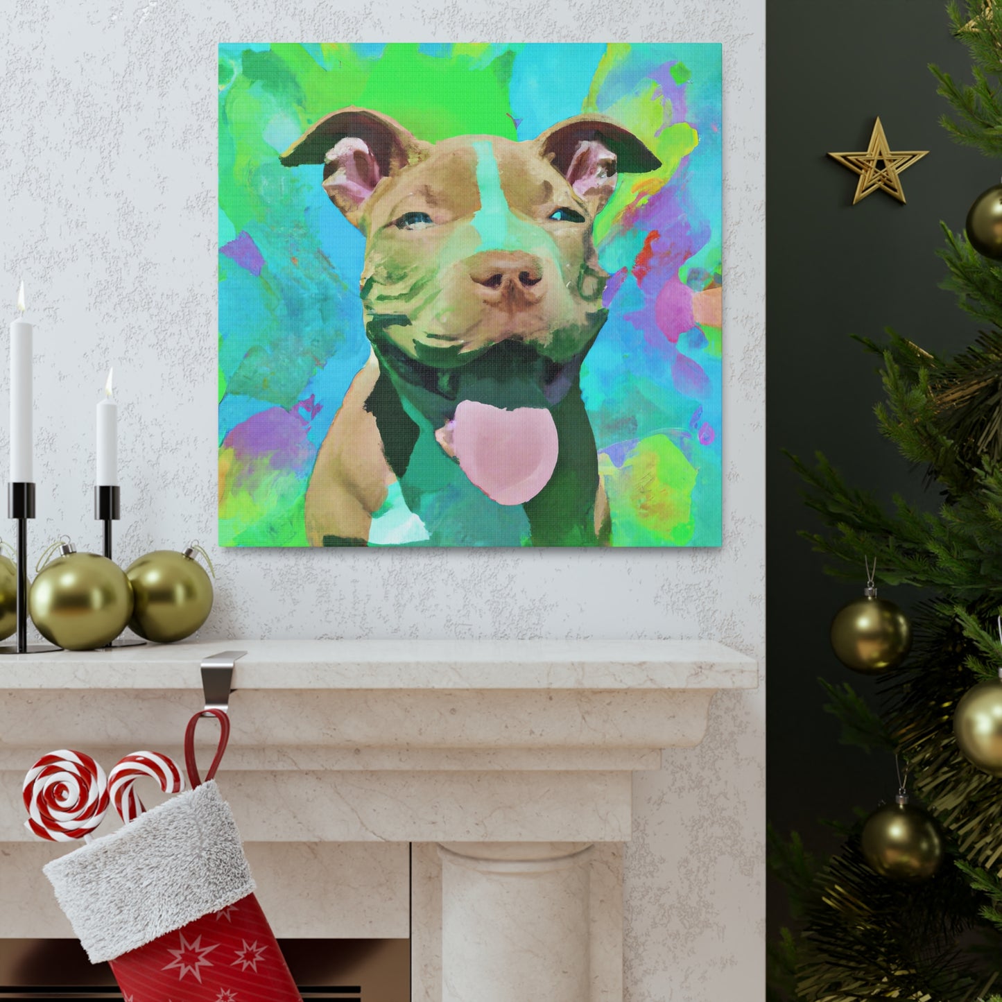 Princella Solamae - Pitbull Puppy - Canvas