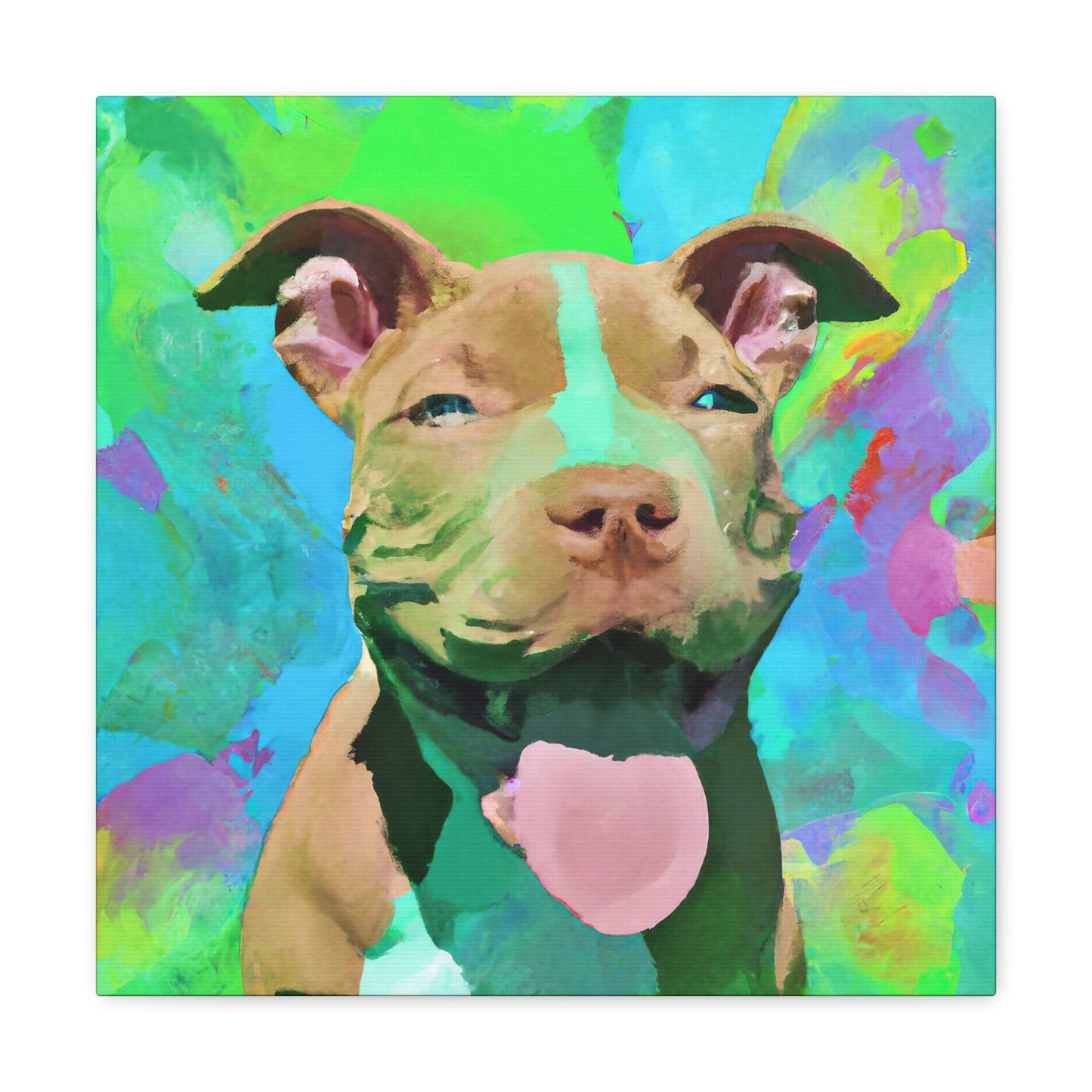 Princella Solamae - Pitbull Puppy - Canvas