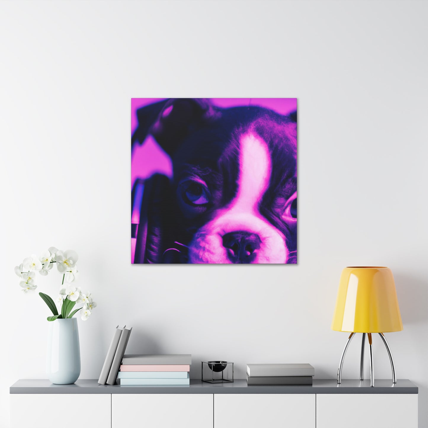 Sir Archibald Prescott von Leydenmore - Boston Terrier - Canvas