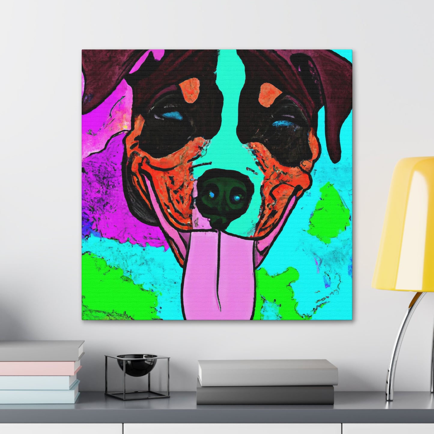 Gwendolyn de LaVallee - Pitbull Puppy - Canvas