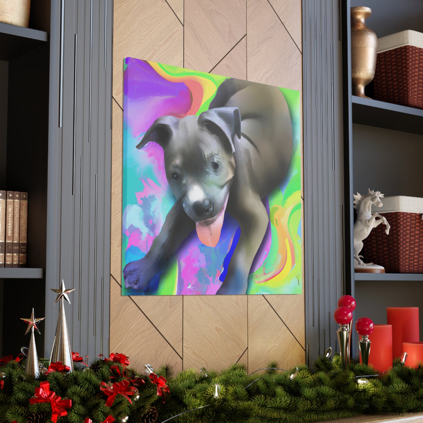 Baroness Amalthea Valancephon - Pitbull Puppy - Canvas