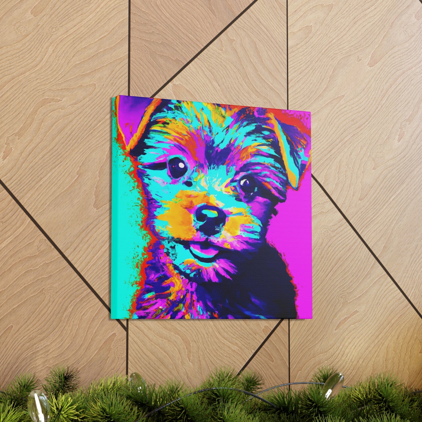 Afton Wilhemina de Winshire - Yorkie Puppy - Canvas