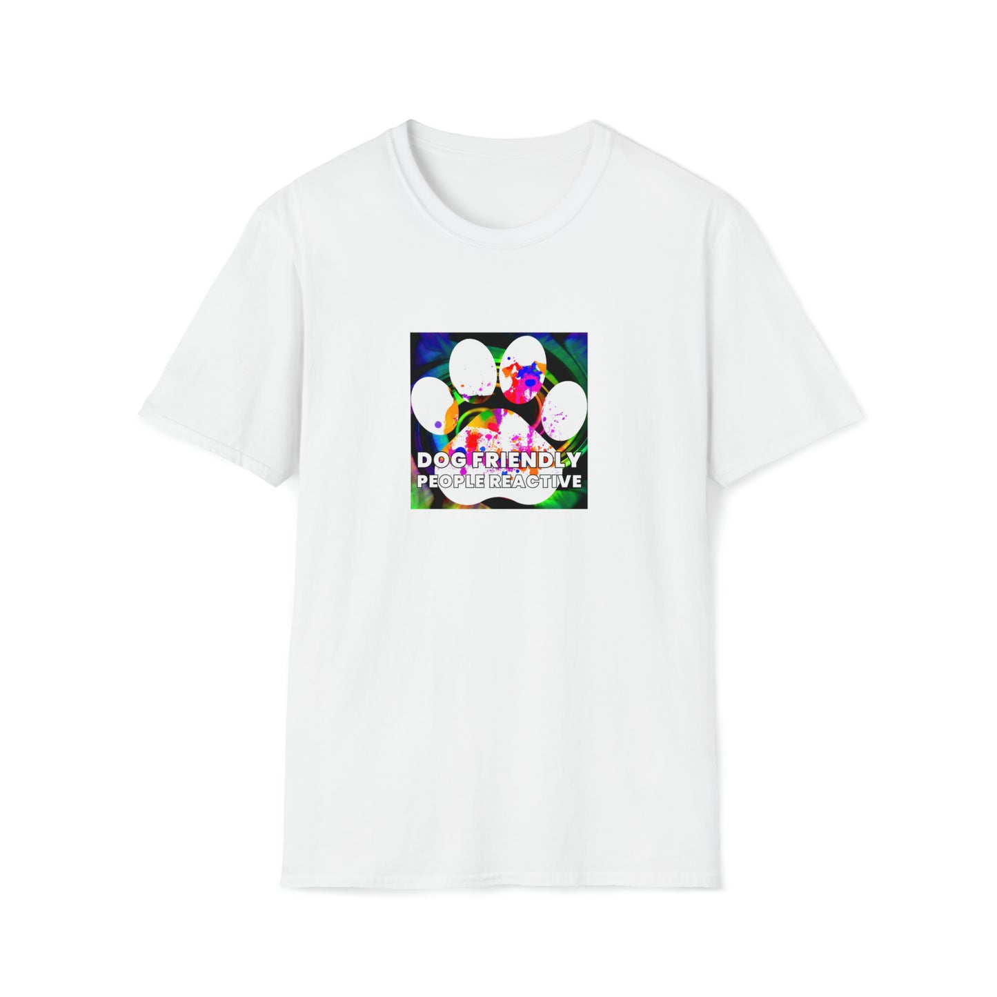 Vampantique - "Dog Friendly, People Reactive" (colored swirl) Unisex Tee