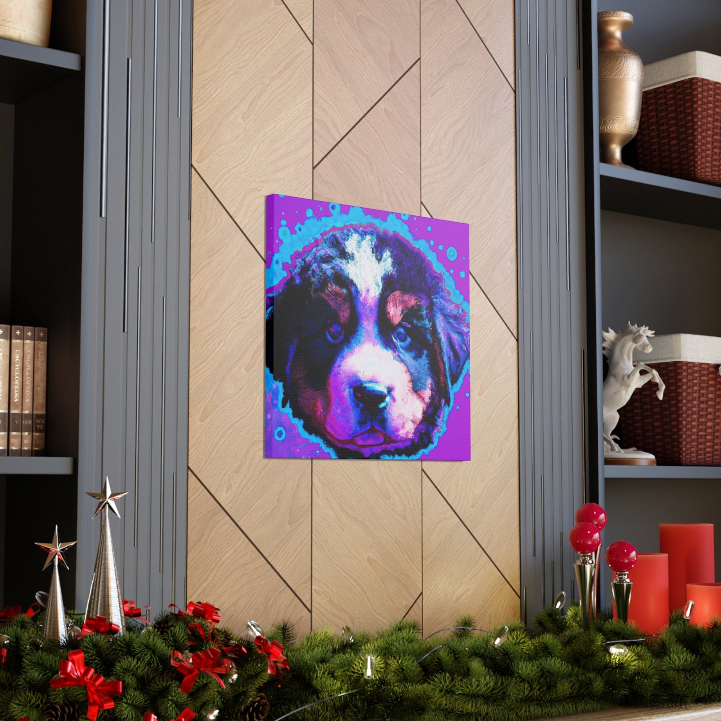 Queen Ellahanna of the Evercloaks - Bernese Mountain Dog - Canvas