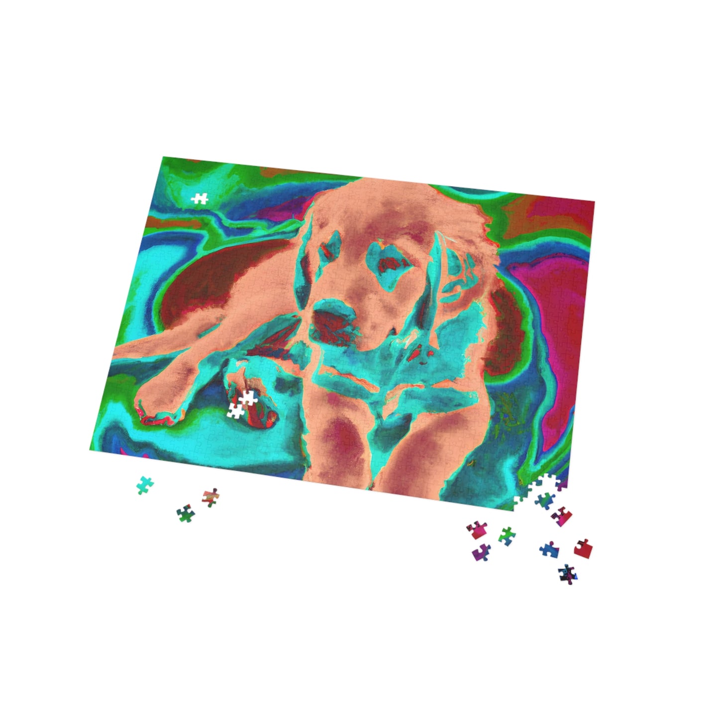 Aurélie Exploration. - Golden Retriever Puppy - Puzzle